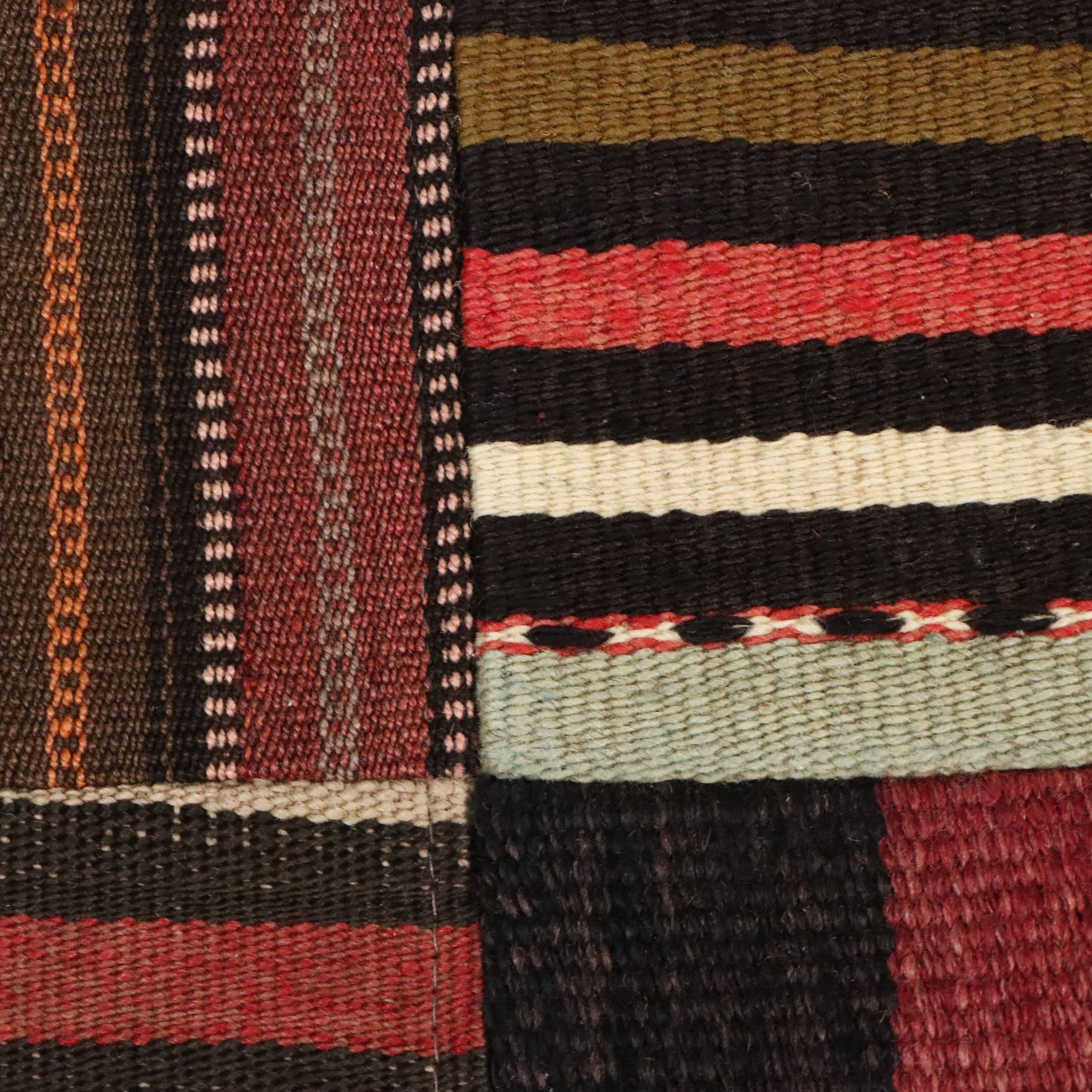 7'2 x 10'2 Handmade Turkish Patchwork Area Rug