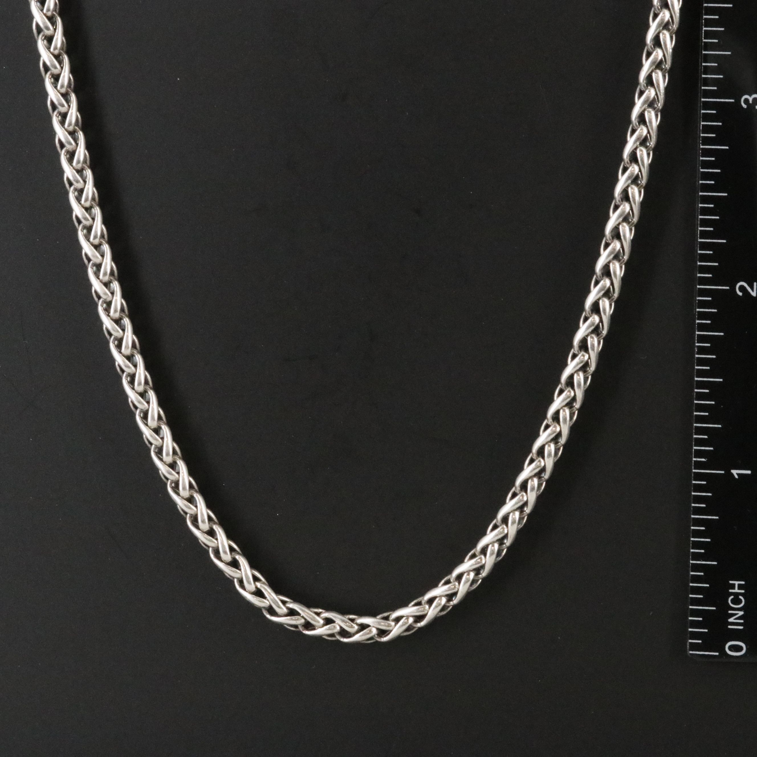 David Yurman Sterling Wheat Chain Necklace