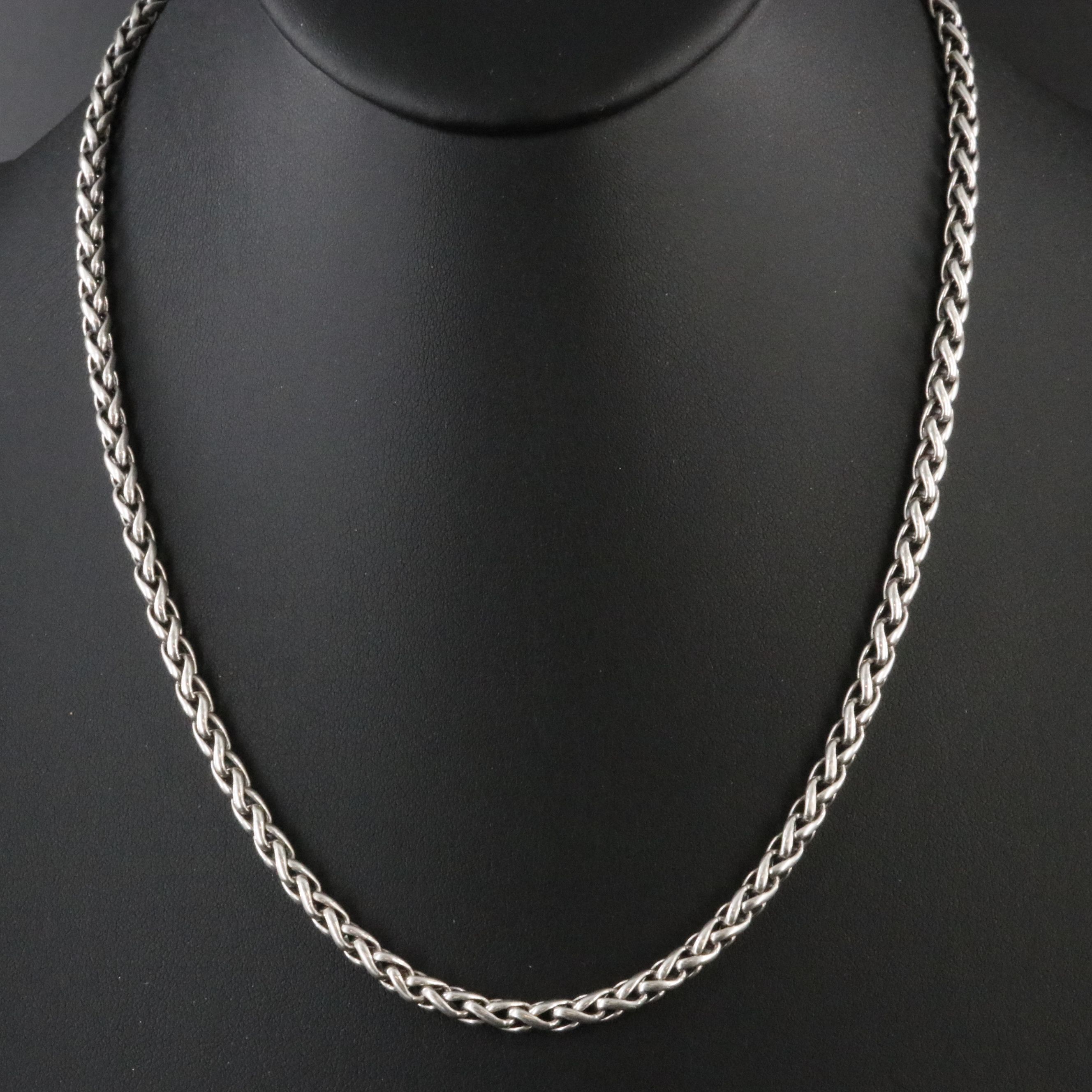 David Yurman Sterling Wheat Chain Necklace