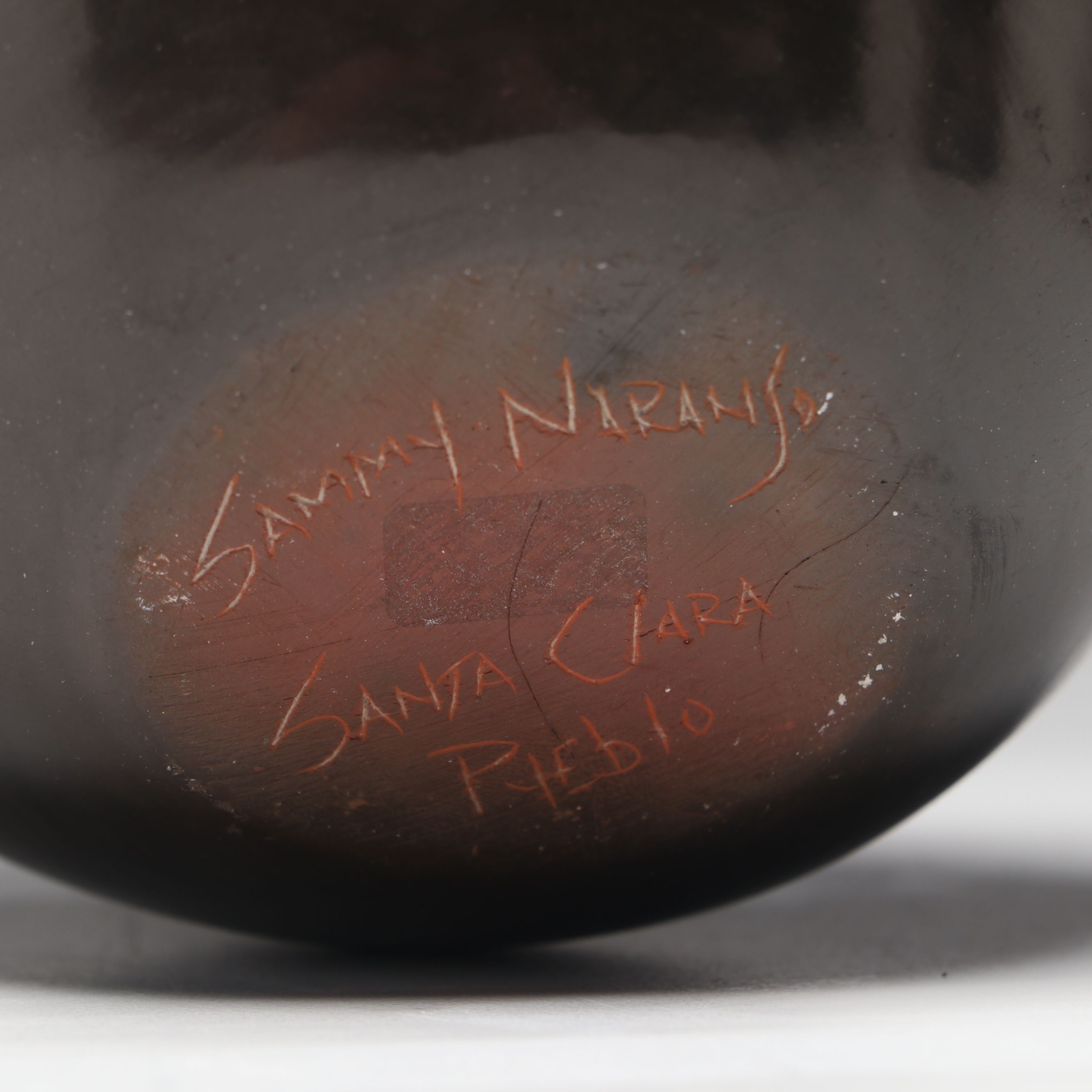 Sammy Naranjo Santa Clara Art Pottery Sgraffito Vase