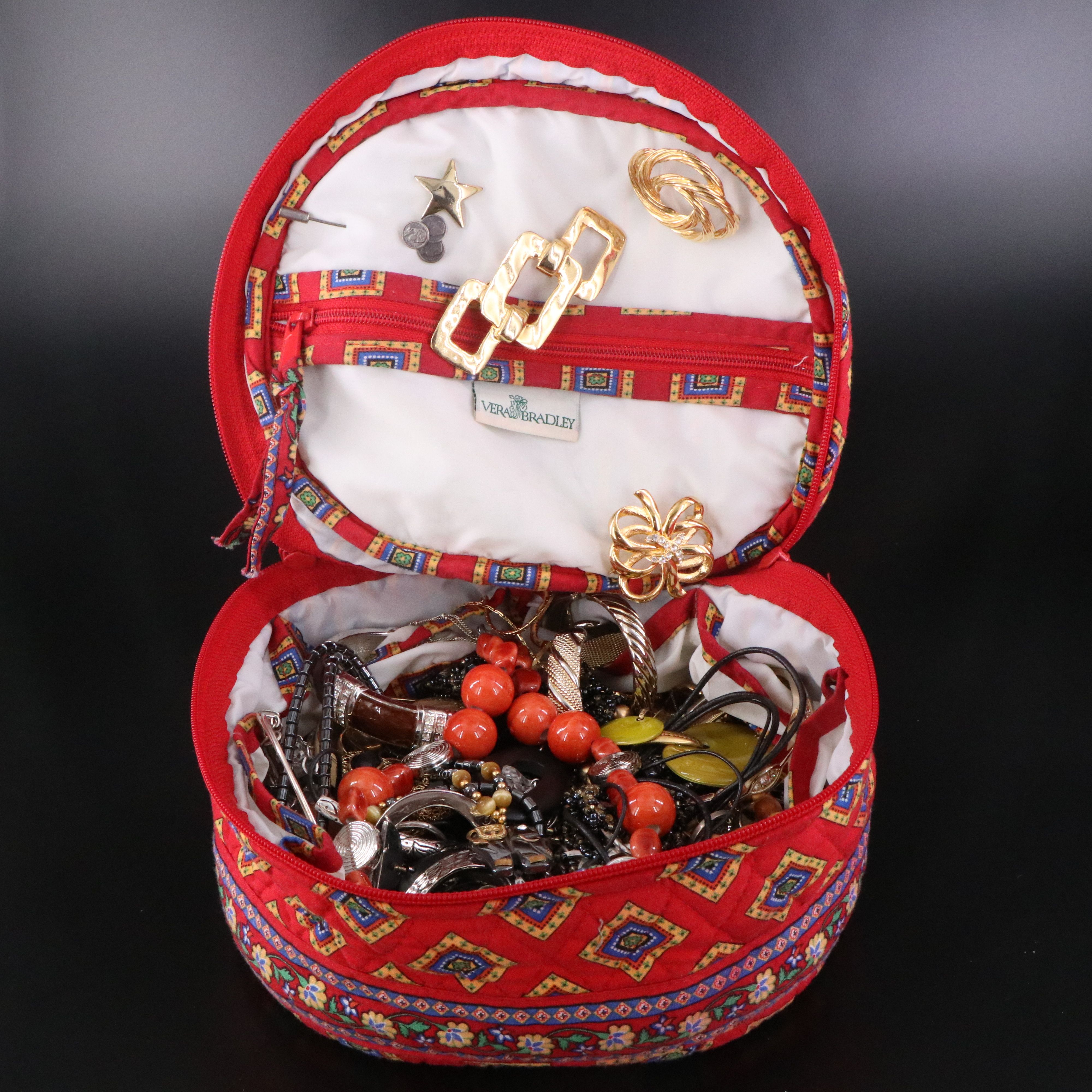 Uncommon Discoveries: Jewelry Collection in Vera Bradley Jewelry Case