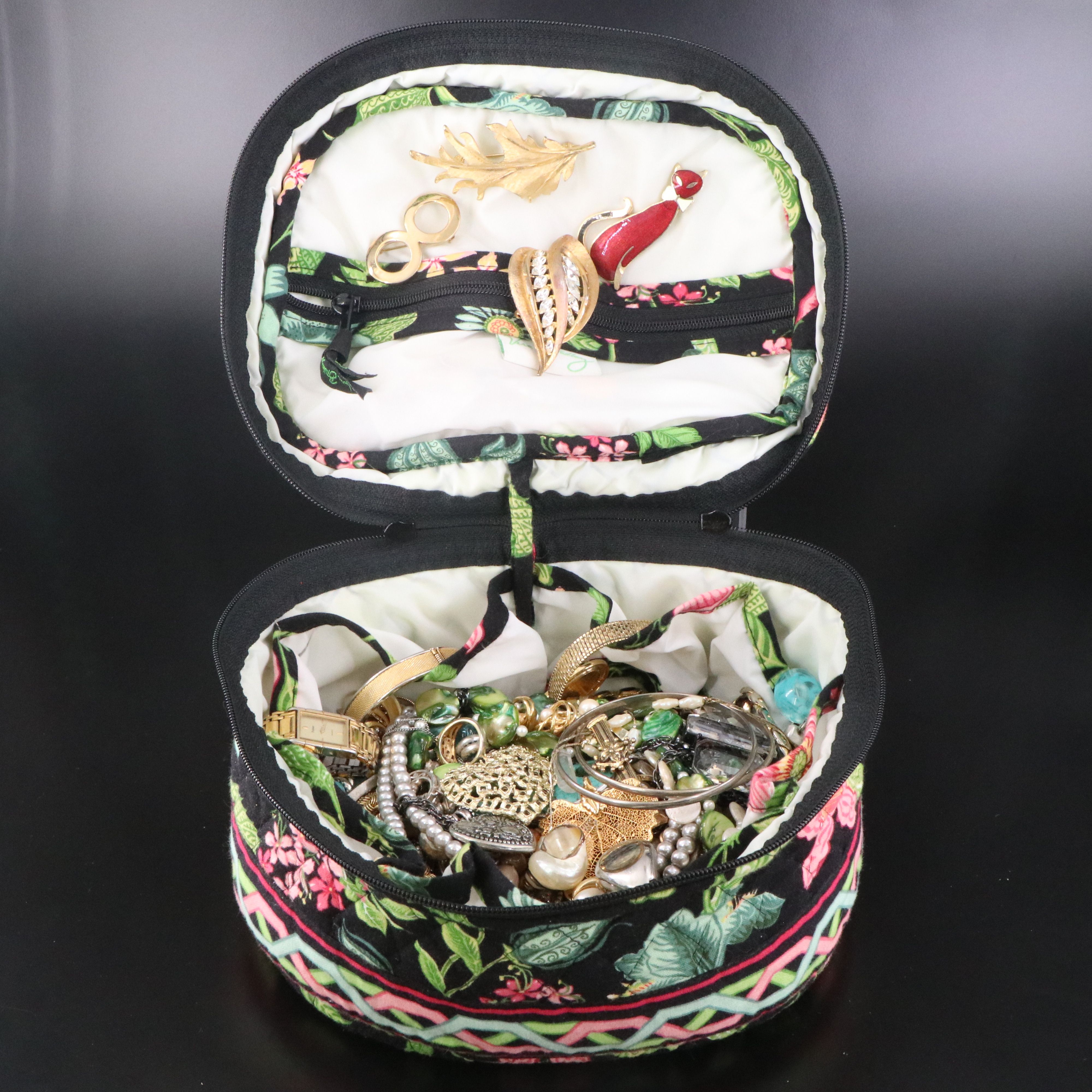 Uncommon Discoveries: Jewelry Collection in Vera Bradley Jewelry Case