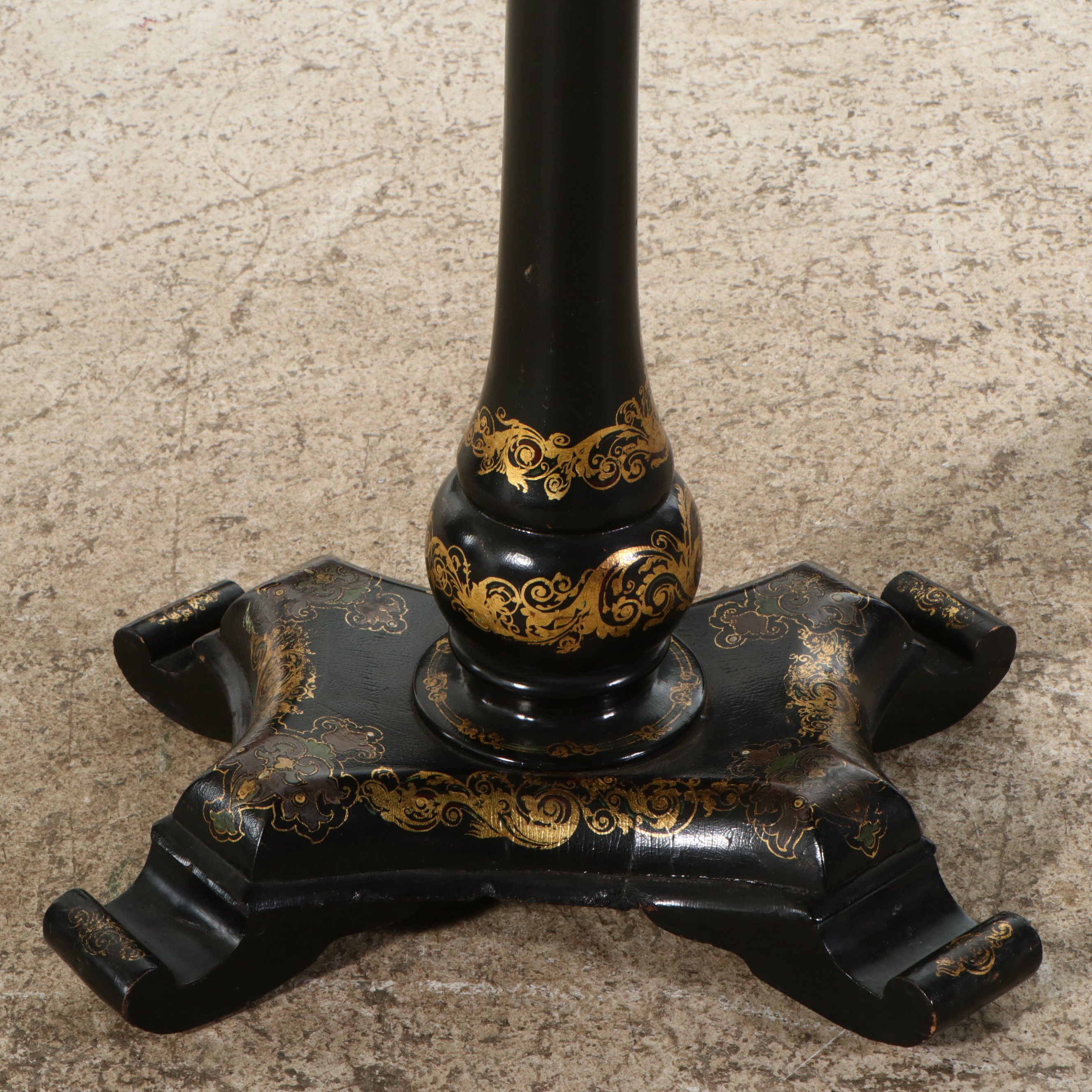 Victorian Papier-Mâché and Mother-of-Pearl Inlaid Sewing Table