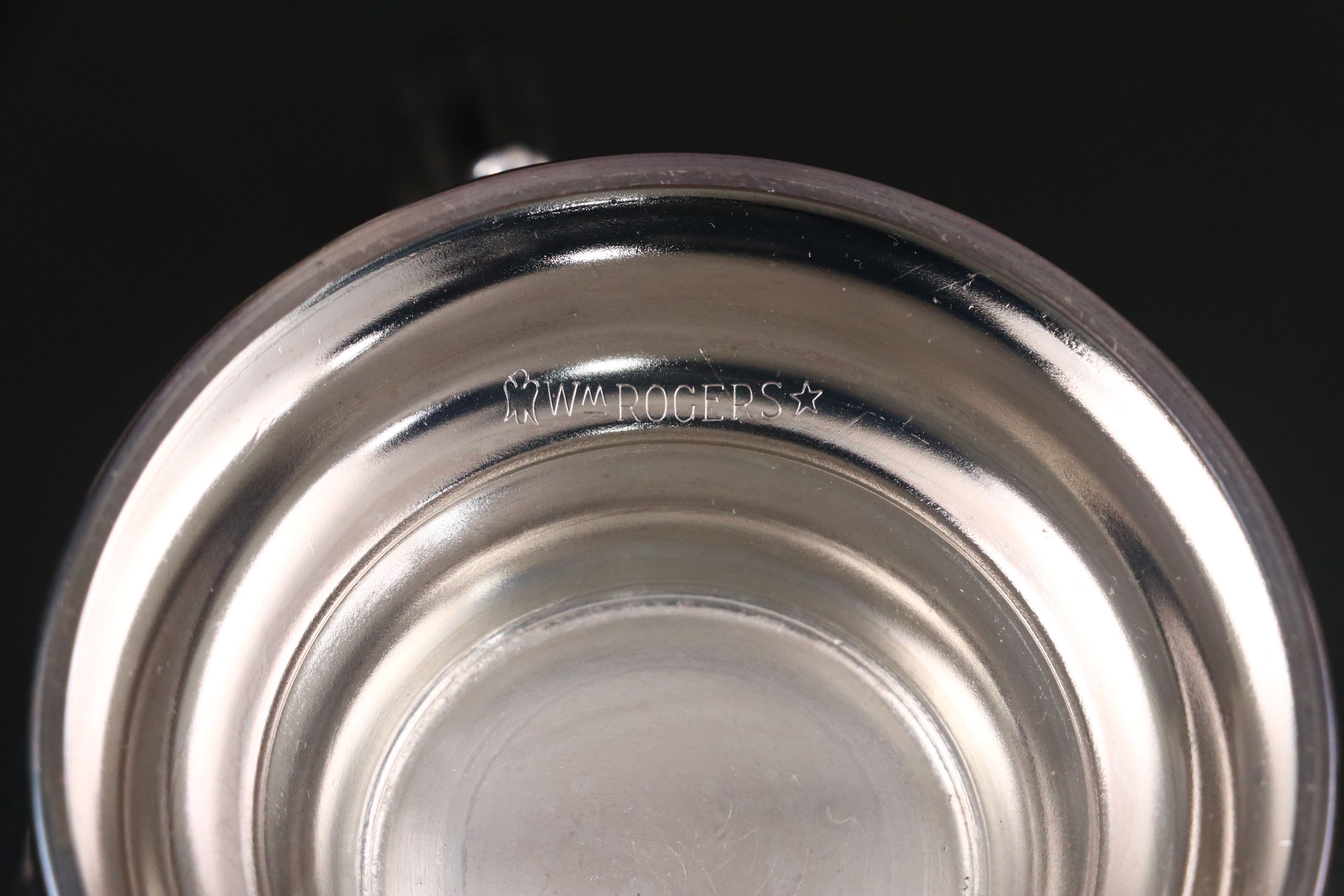 Wm. Rogers Silver Plate Creamer and Sugar Set with More Serveware