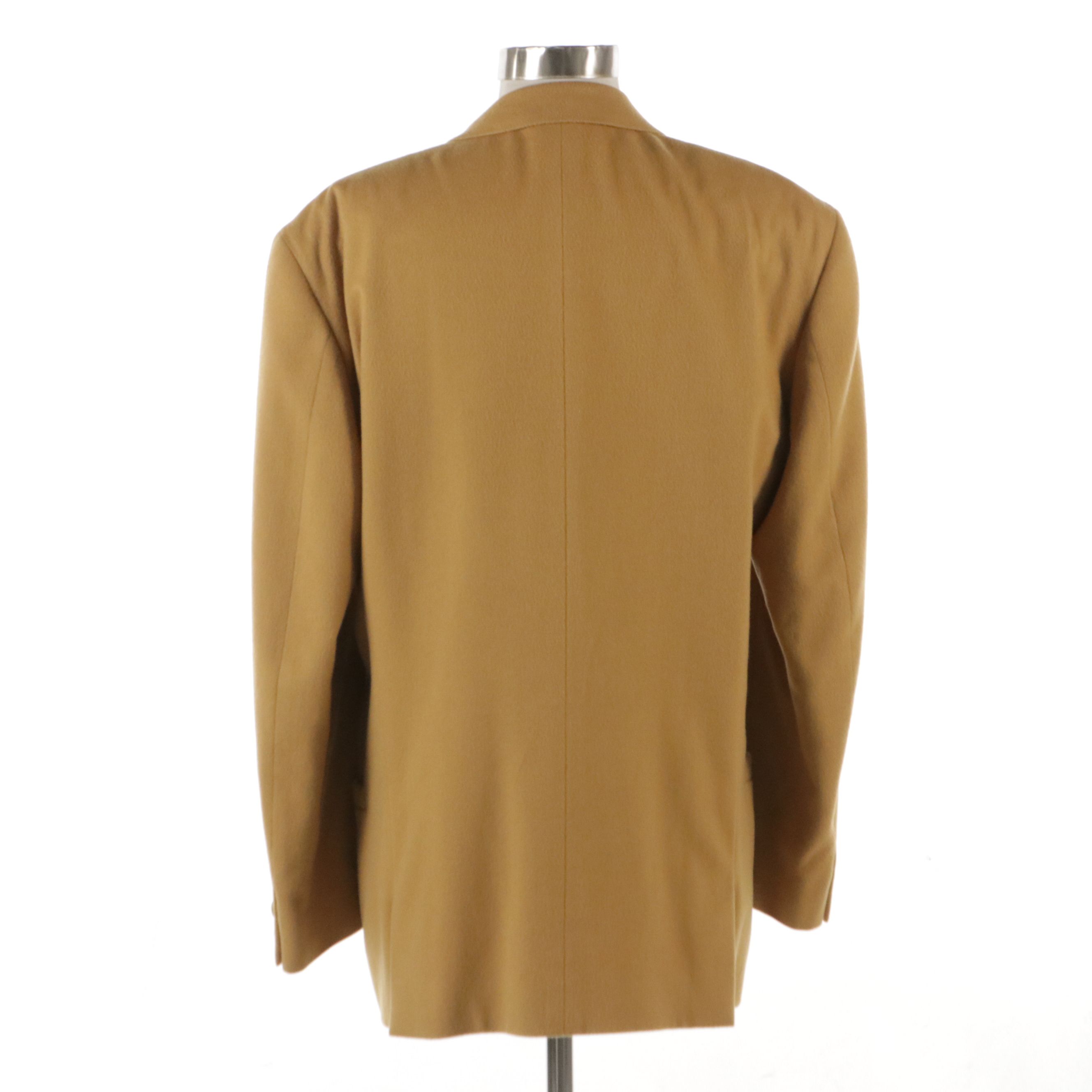 Gianni Versace Wool Double-Breasted Blazer with Medusa Head Buttons