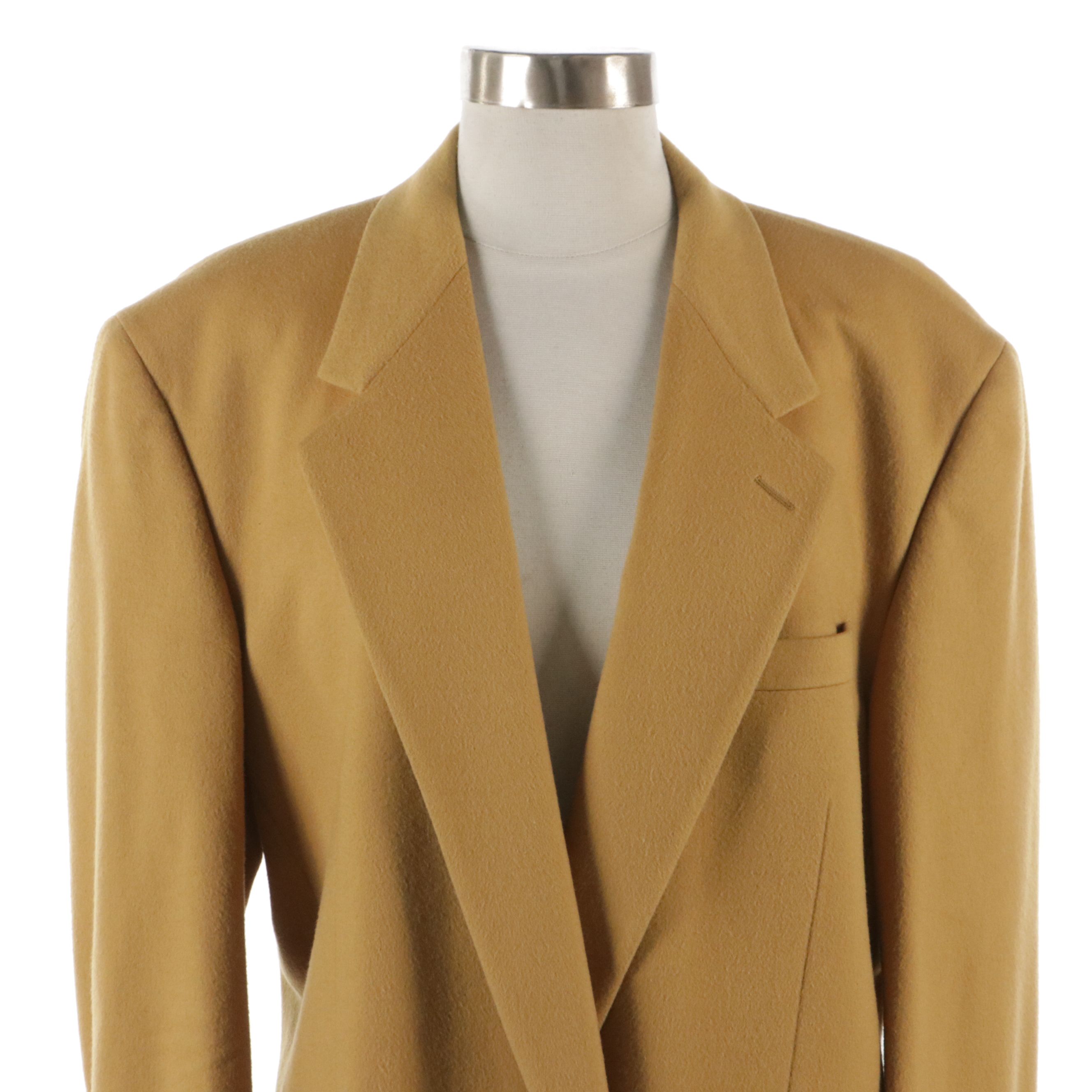 Gianni Versace Wool Double-Breasted Blazer with Medusa Head Buttons