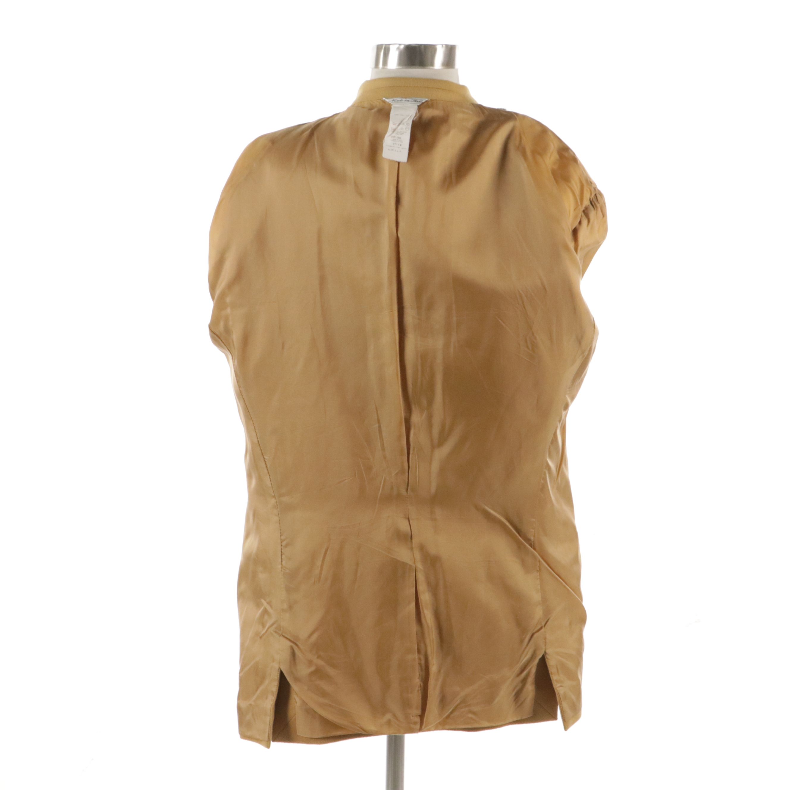 Gianni Versace Wool Double-Breasted Blazer with Medusa Head Buttons