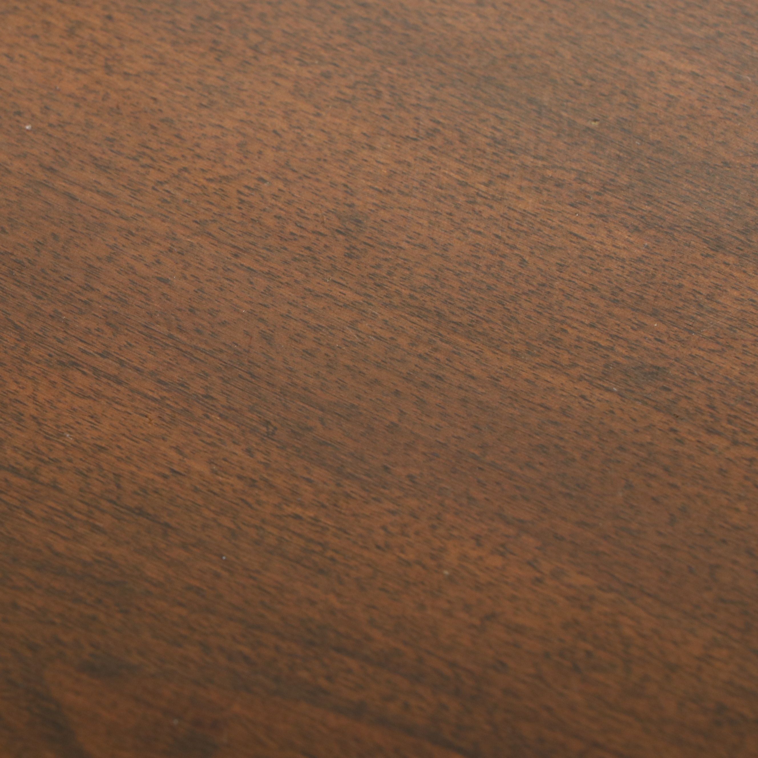 Victorian Revival Oval Lyre-Base Parlor Table, Early to Mid-20th Century