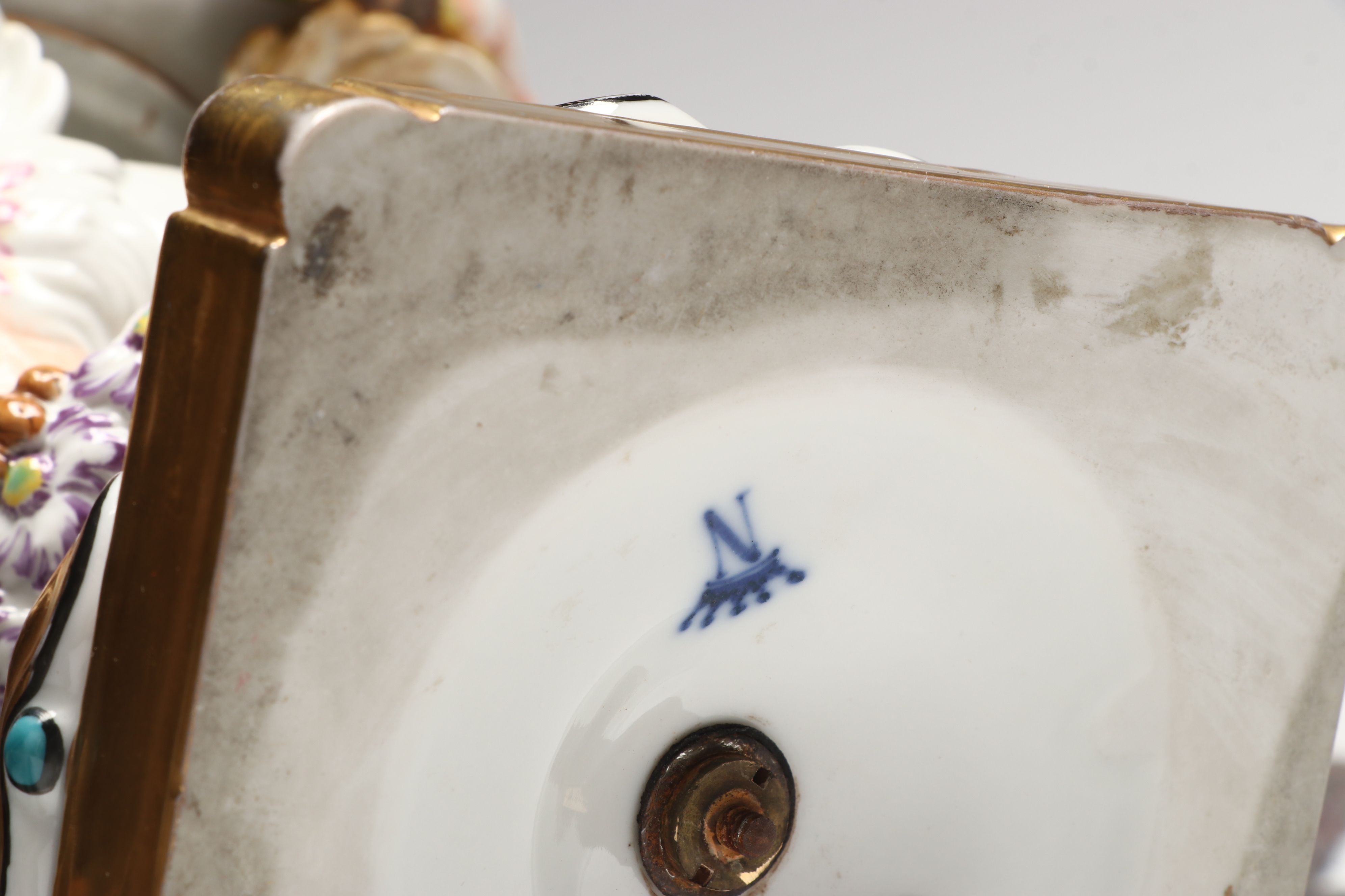 Neoclassical Style Capodimonte Figural Porcelain Ewer