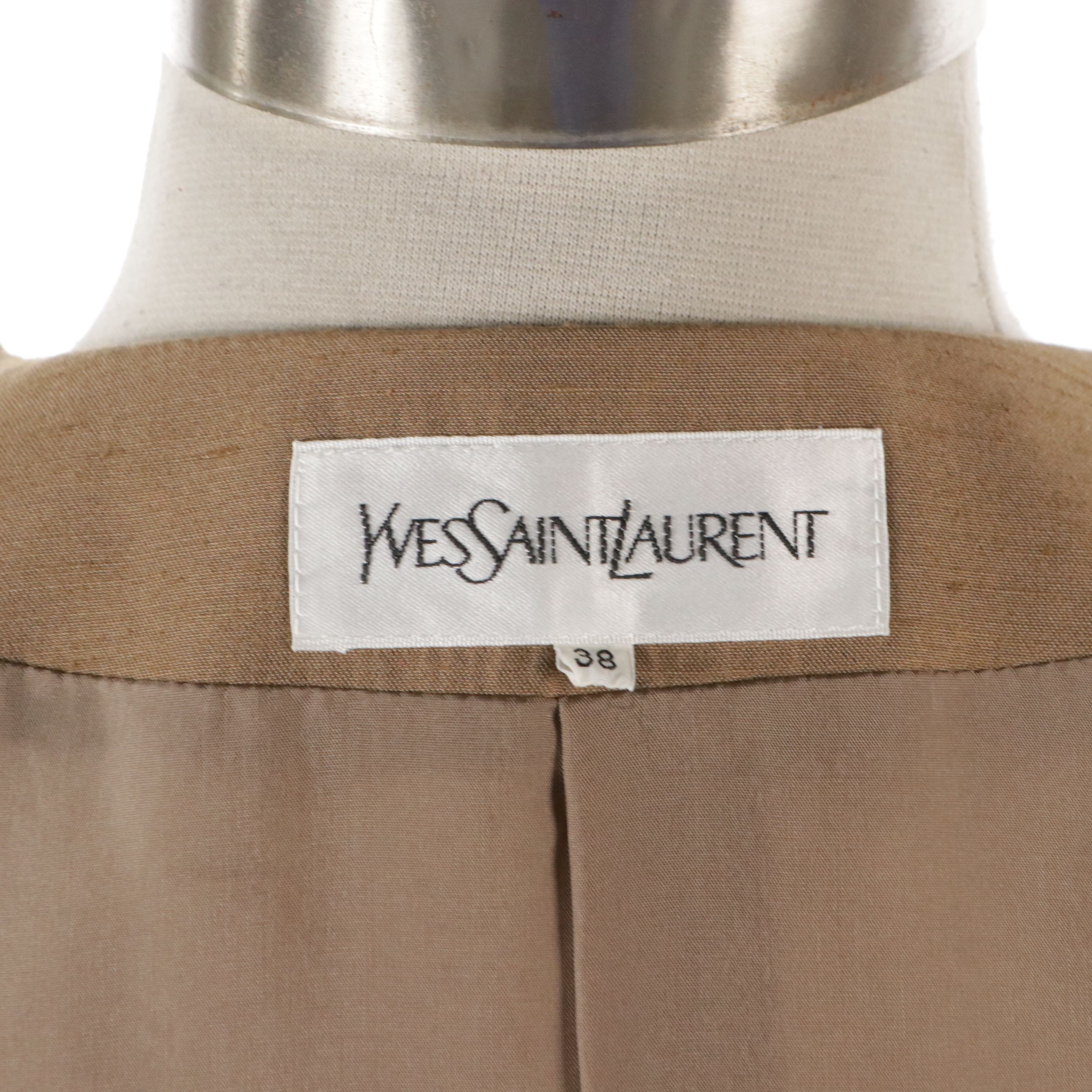 Yves Saint Laurent Vintage Collarless Button-Front Jacket