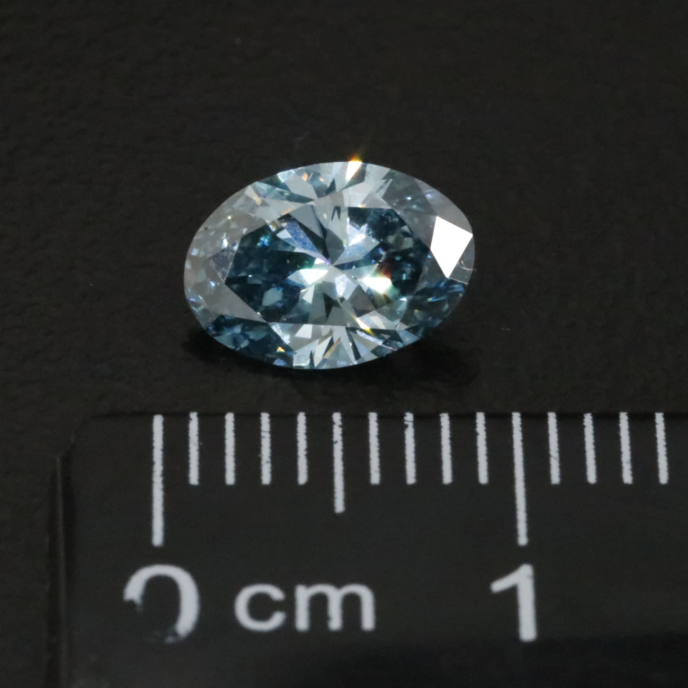 Loose 1.10 CT Lab Grown Fancy Blue Diamond