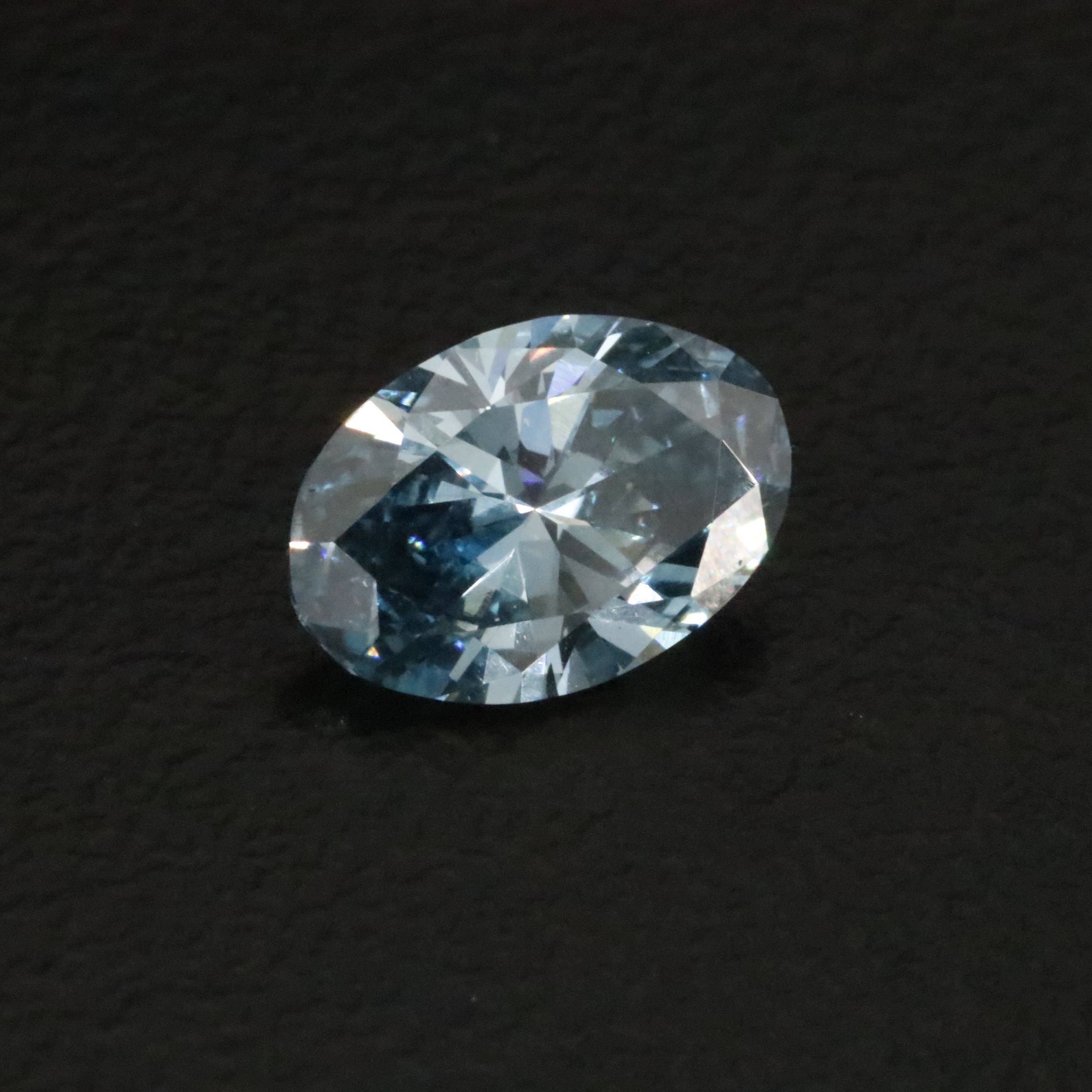Loose 1.10 CT Lab Grown Fancy Blue Diamond