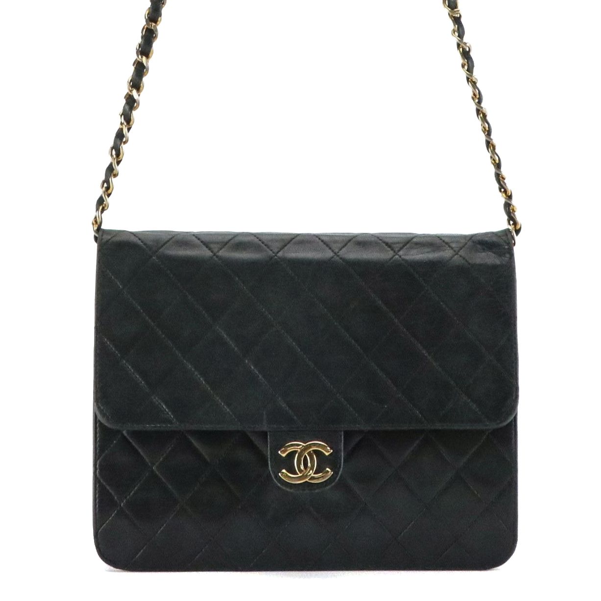 Chanel Classic Flap Chain Strap Bag in Quilted Lambskin Leather