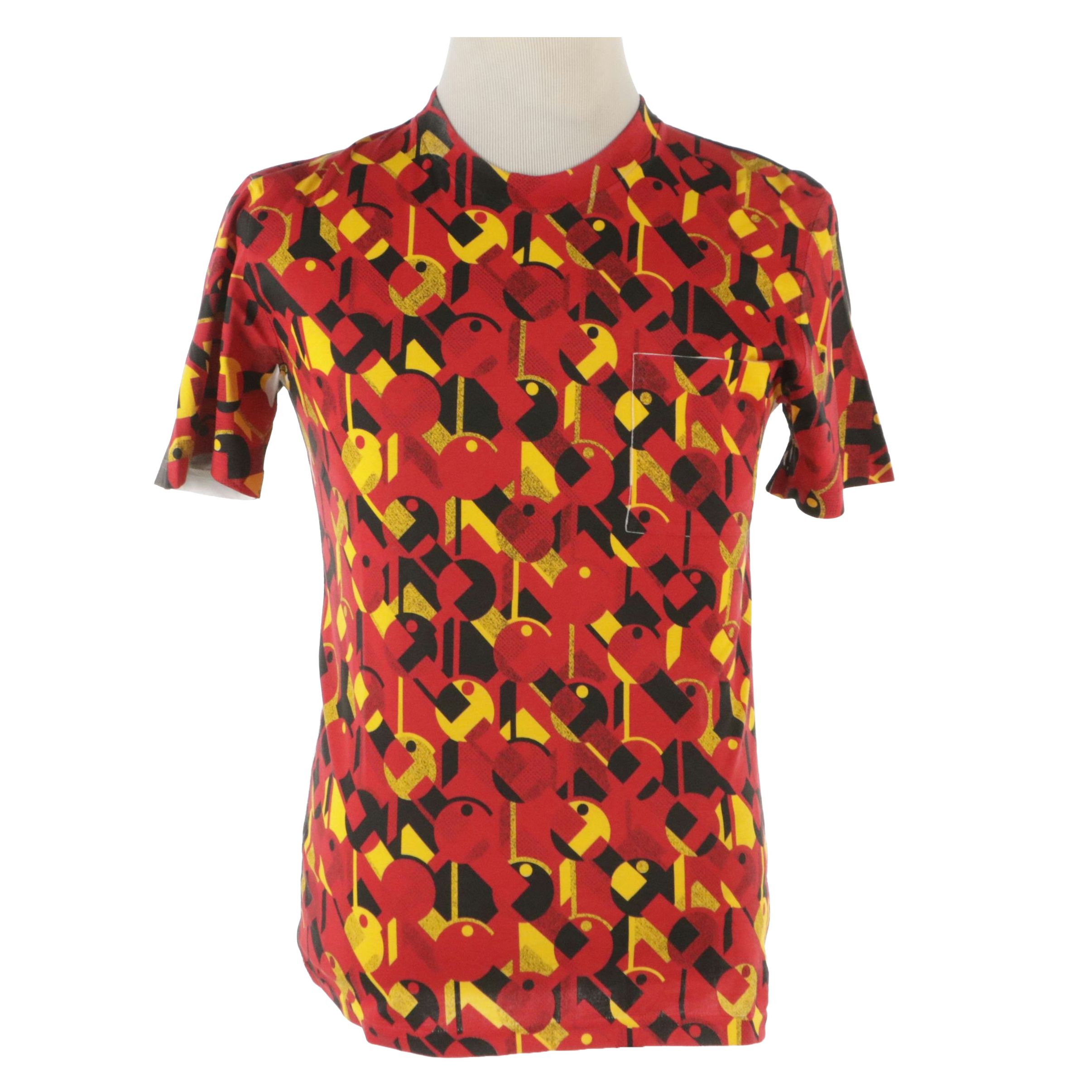 Men's Prada Geometric Printed Cotton Tee