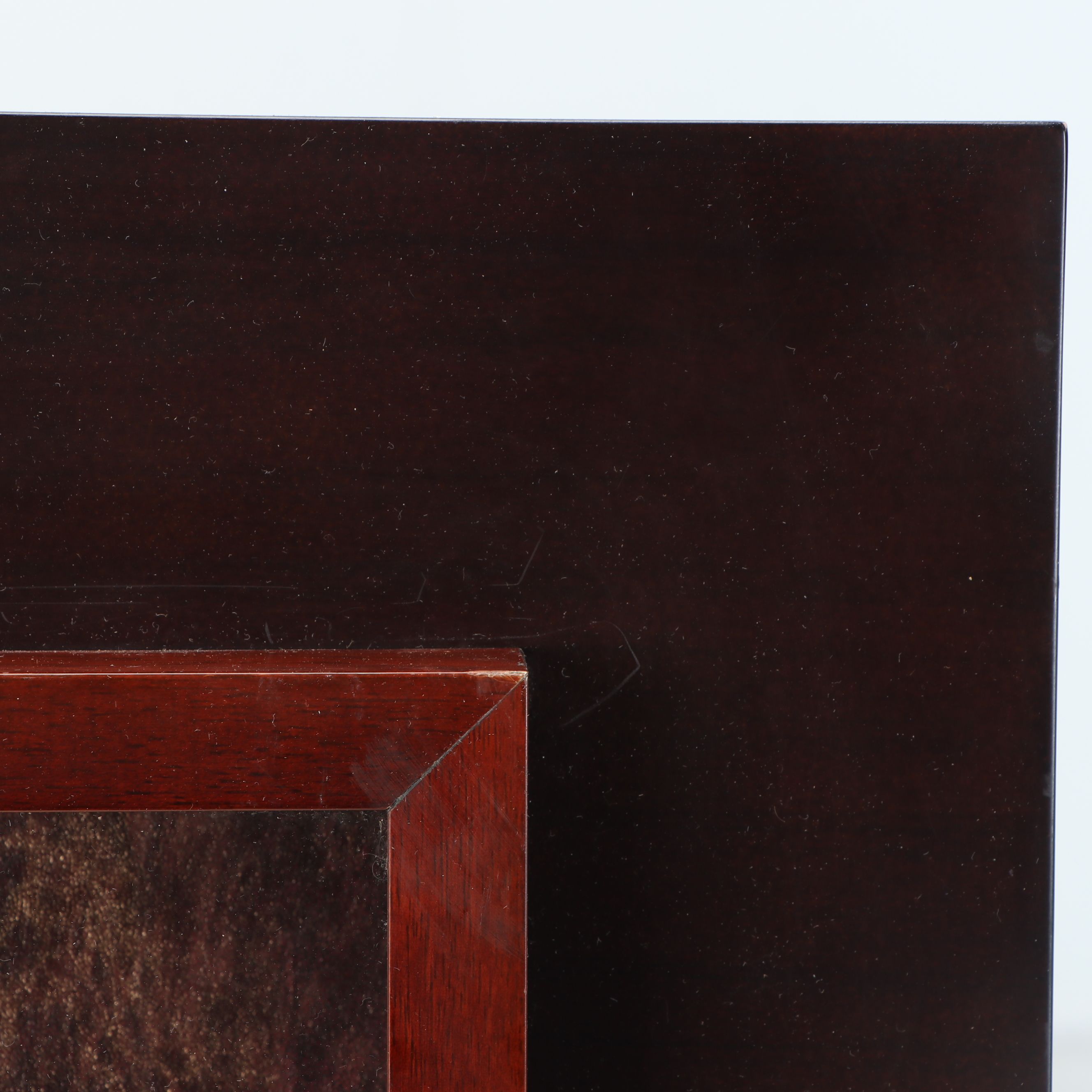 Tibetan Buddhist Deity Tara Brass Portrait in Shadow Box Frame