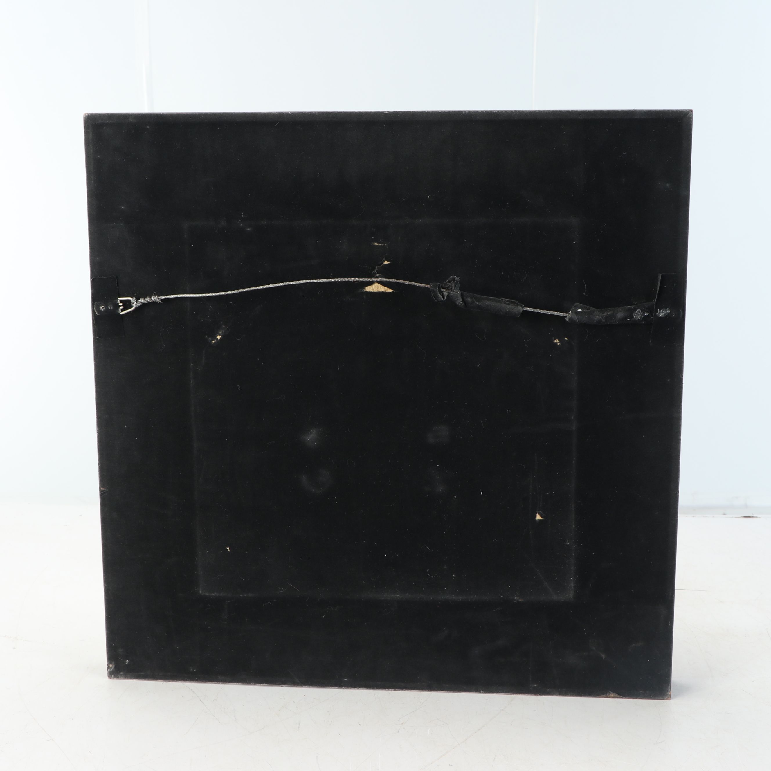 Tibetan Buddhist Deity Tara Brass Portrait in Shadow Box Frame