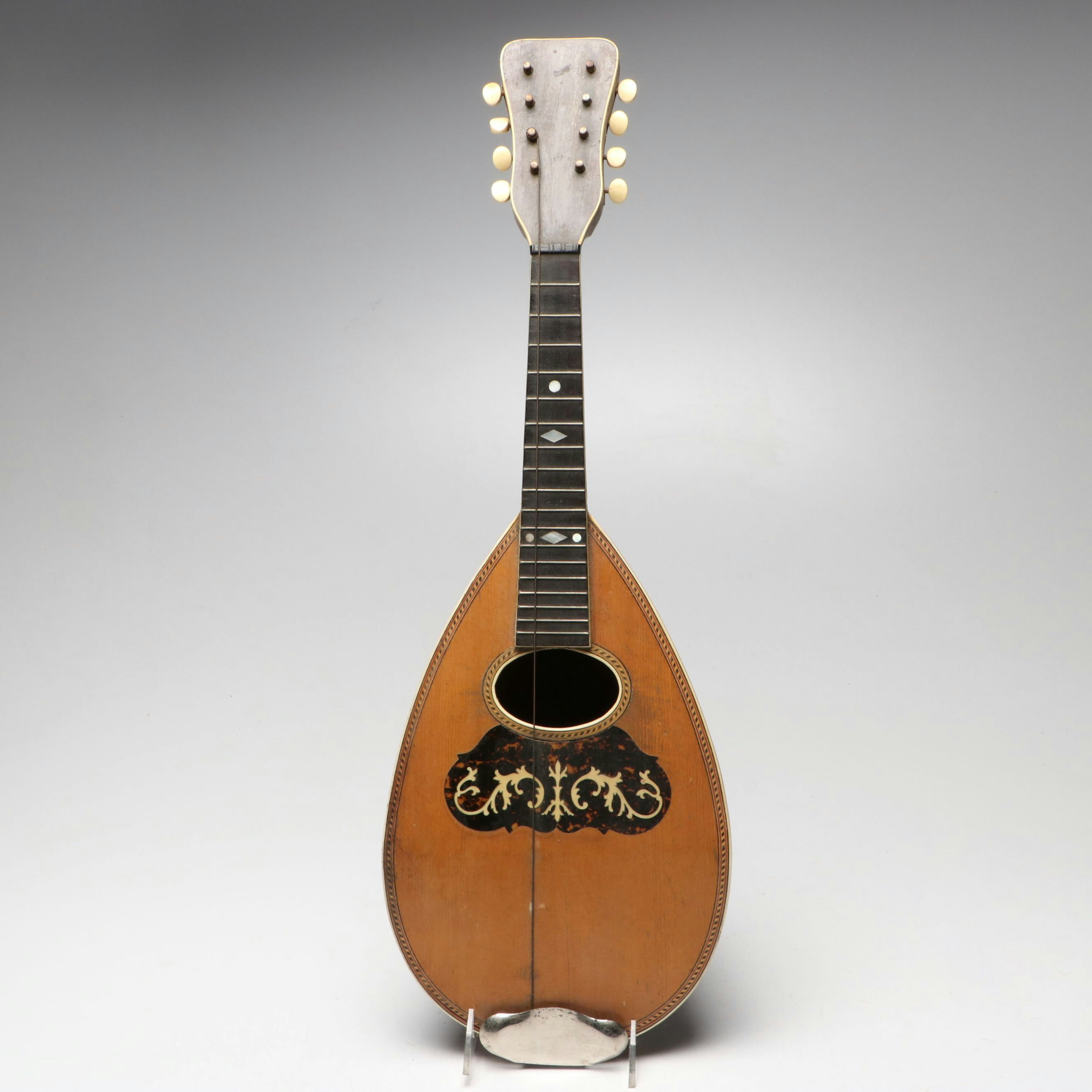 Neopolitan Style Bowl Back Mandolin, Late 19th/Early 20th Century
