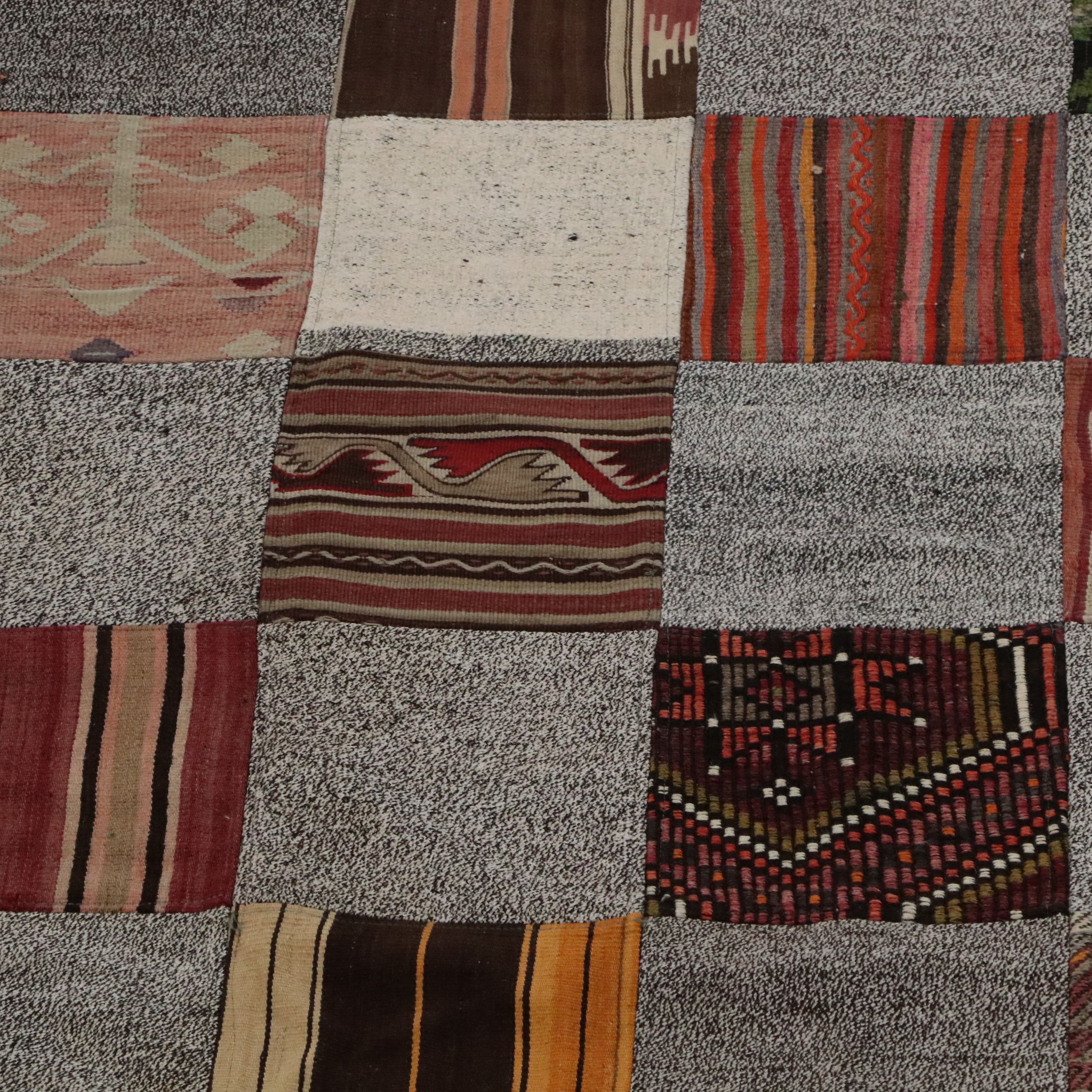 8'8 x 12' Handmade Turkish Patchwork Room-Sized Rug