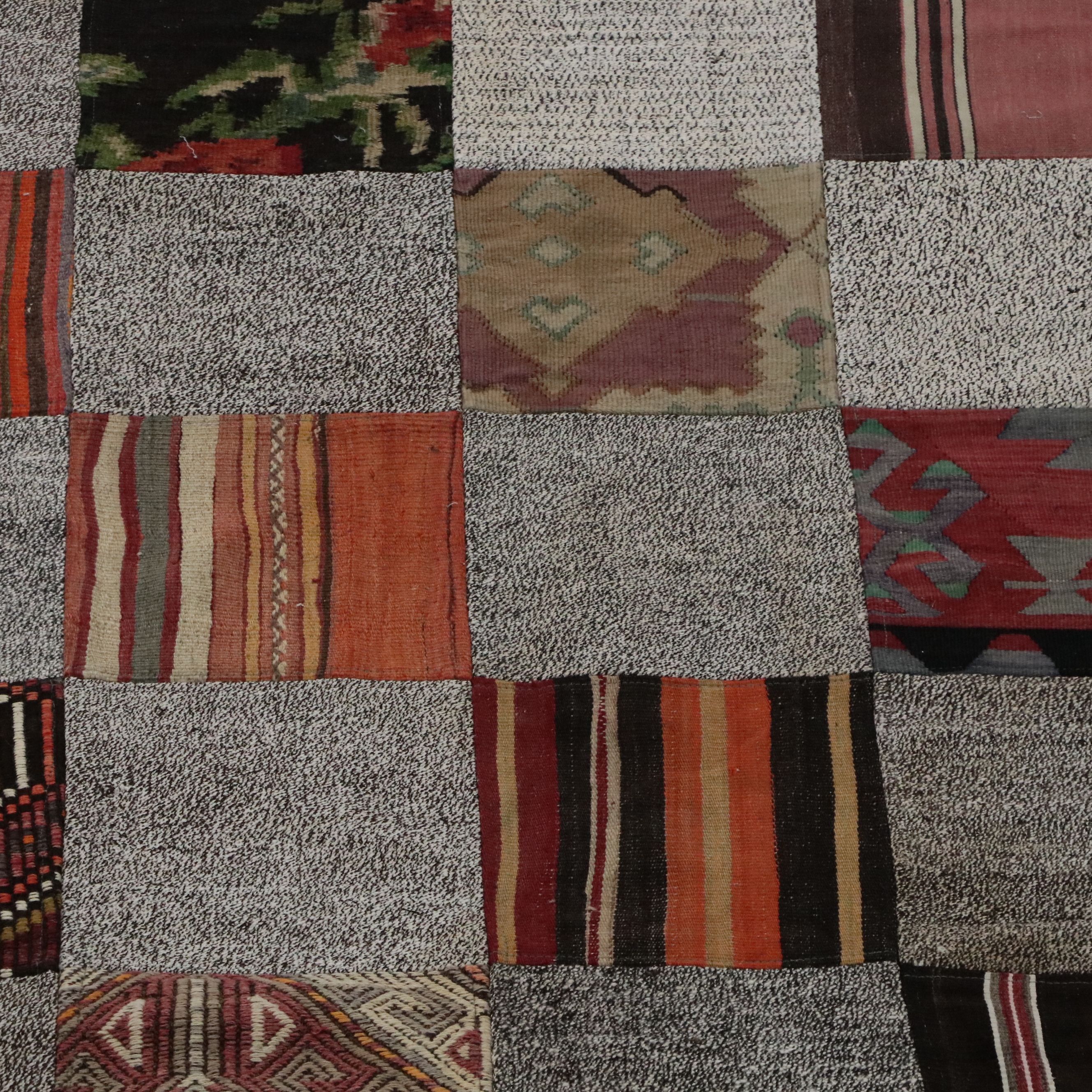 8'8 x 12' Handmade Turkish Patchwork Room-Sized Rug