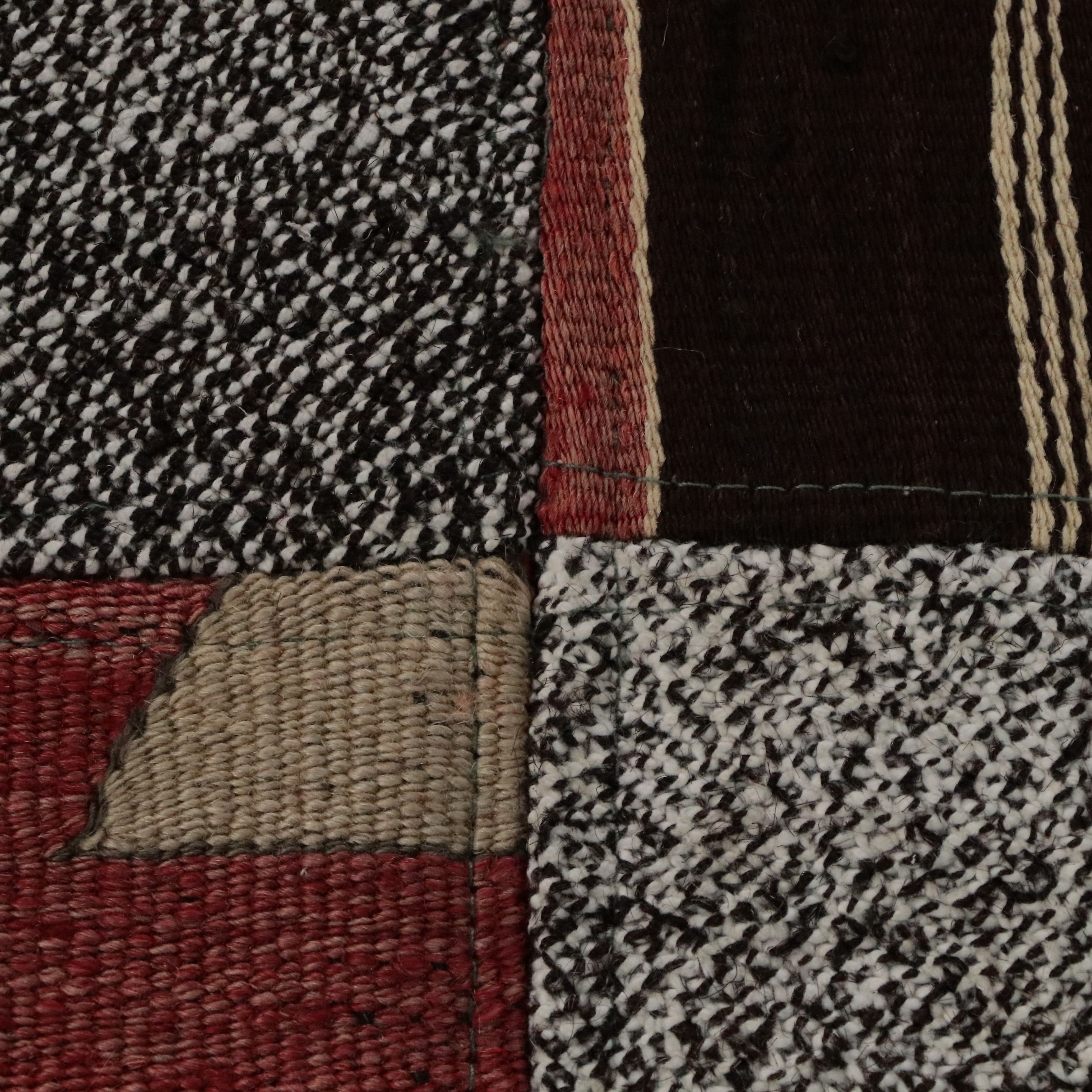 8'8 x 12' Handmade Turkish Patchwork Room-Sized Rug