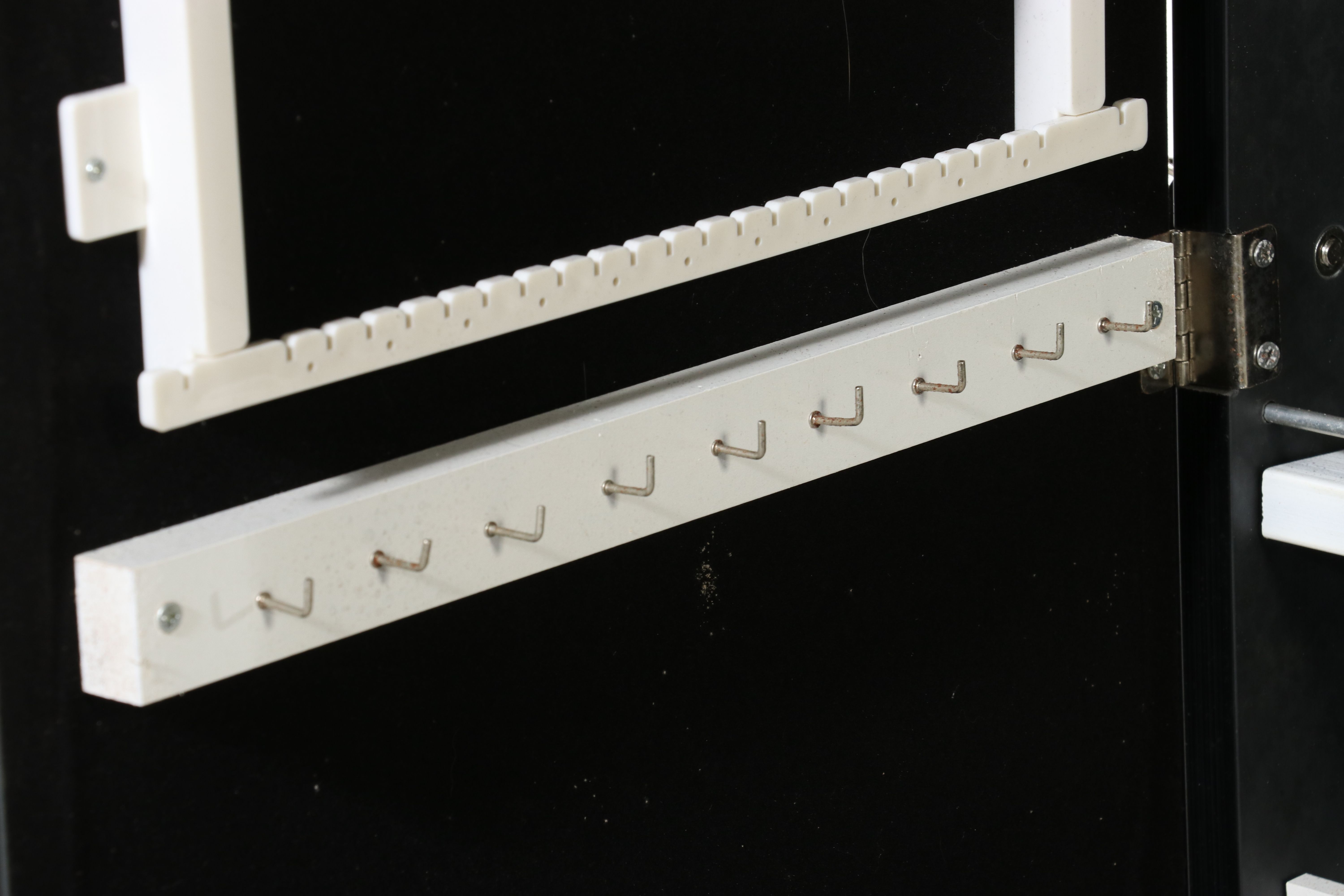 Contemporary Illuminated Cheval Mirror with Hidden Jewelry Armoire