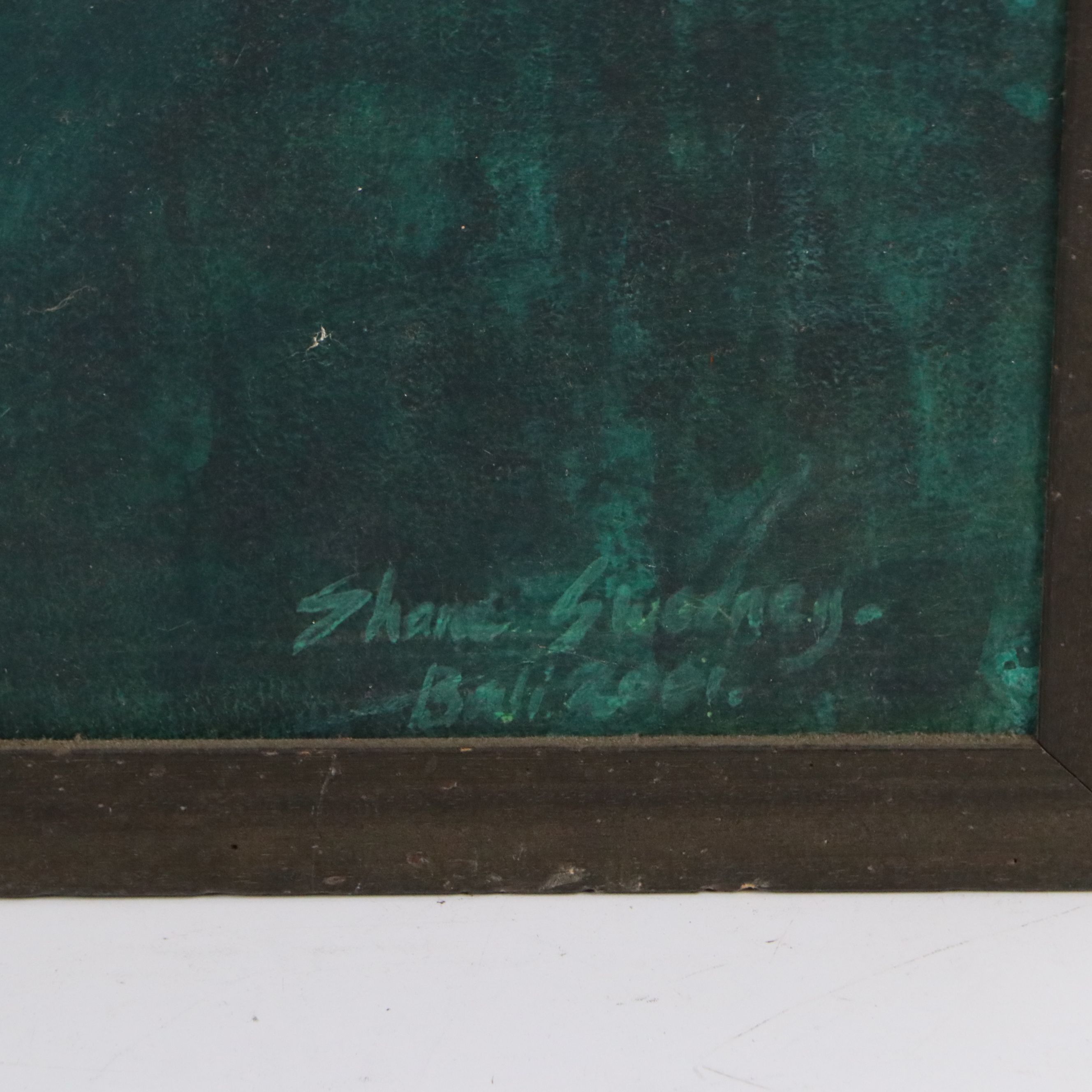 Shane Sweeney Oil Painting of Face of Buddha, 2001