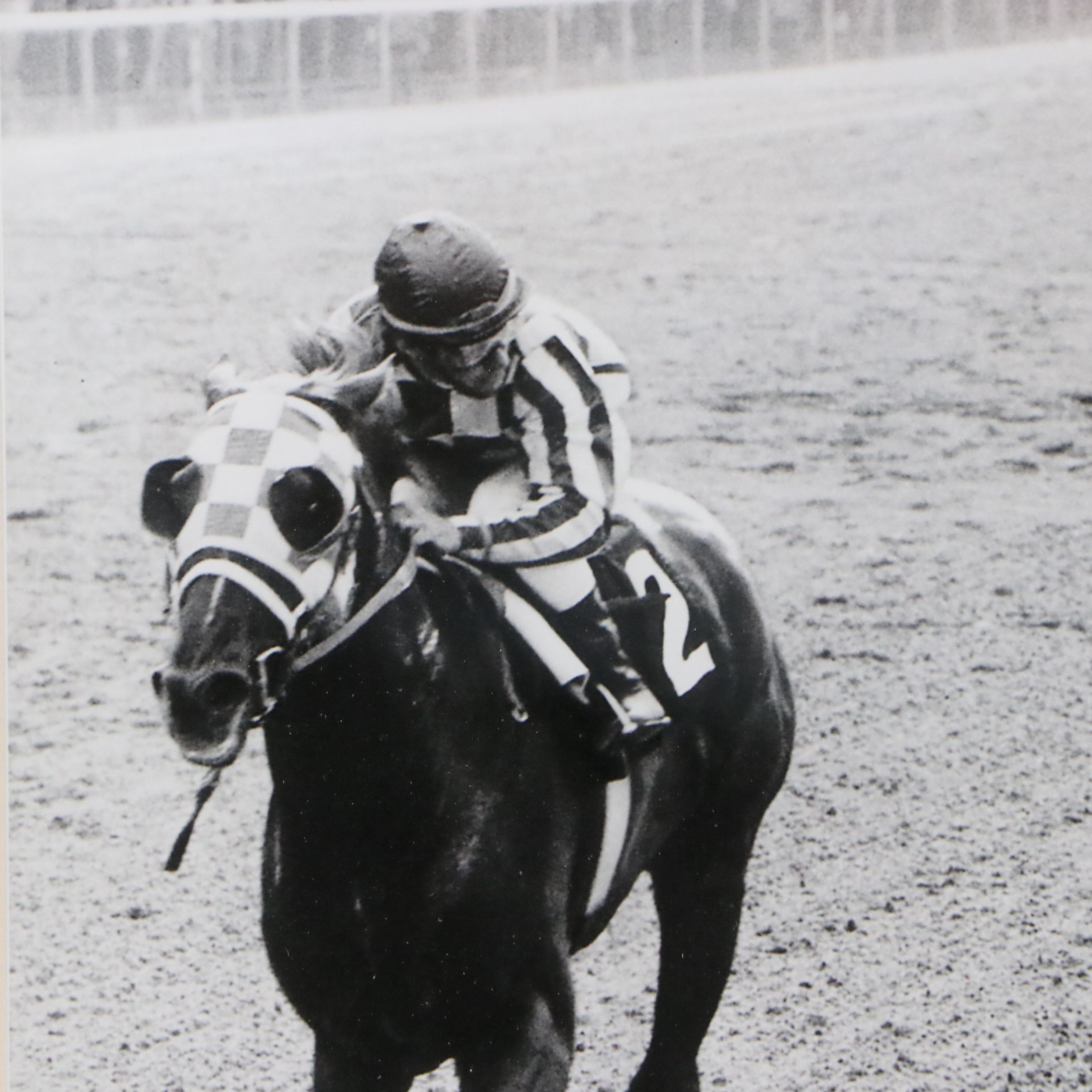 Ron Turcotte Signed Giclée of Secretariat, 21st Century