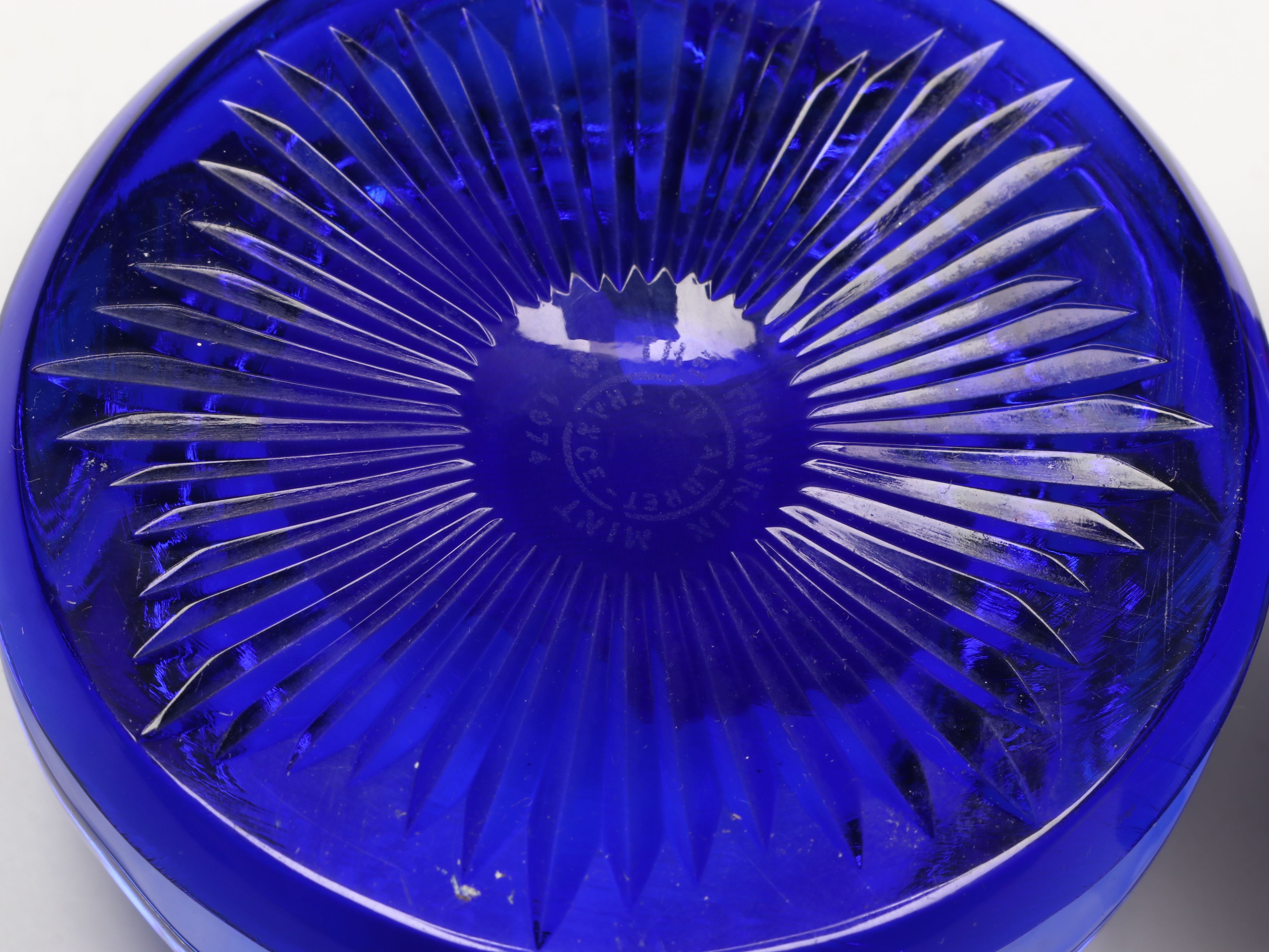 Baccarat Franklin Mint "Washington" and "Lafayette" Sulphide Glass Paperweights