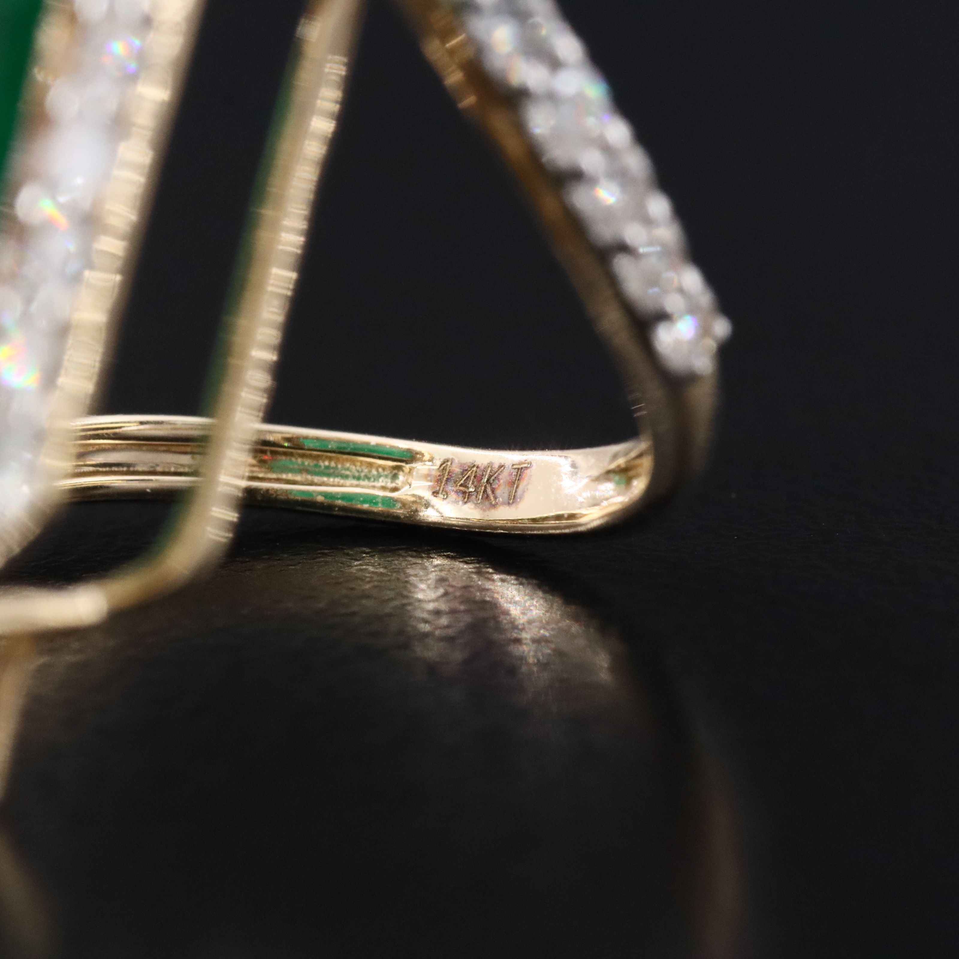 14K 9.28 Emerald and 1.67 CTW Diamond Ring