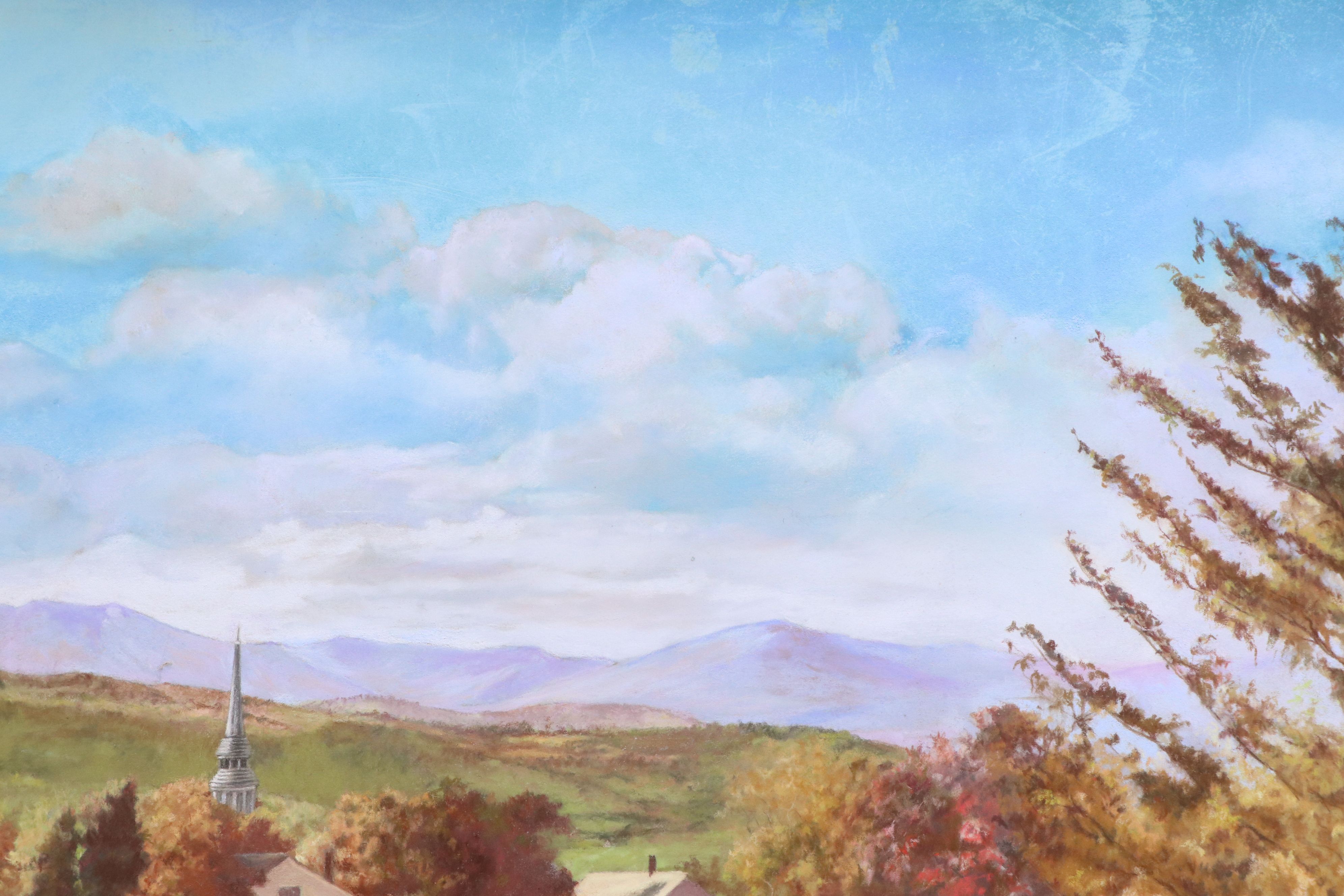 Adelaide Hiebel Large Pastel "In the Land of Plenty," Circa 1930