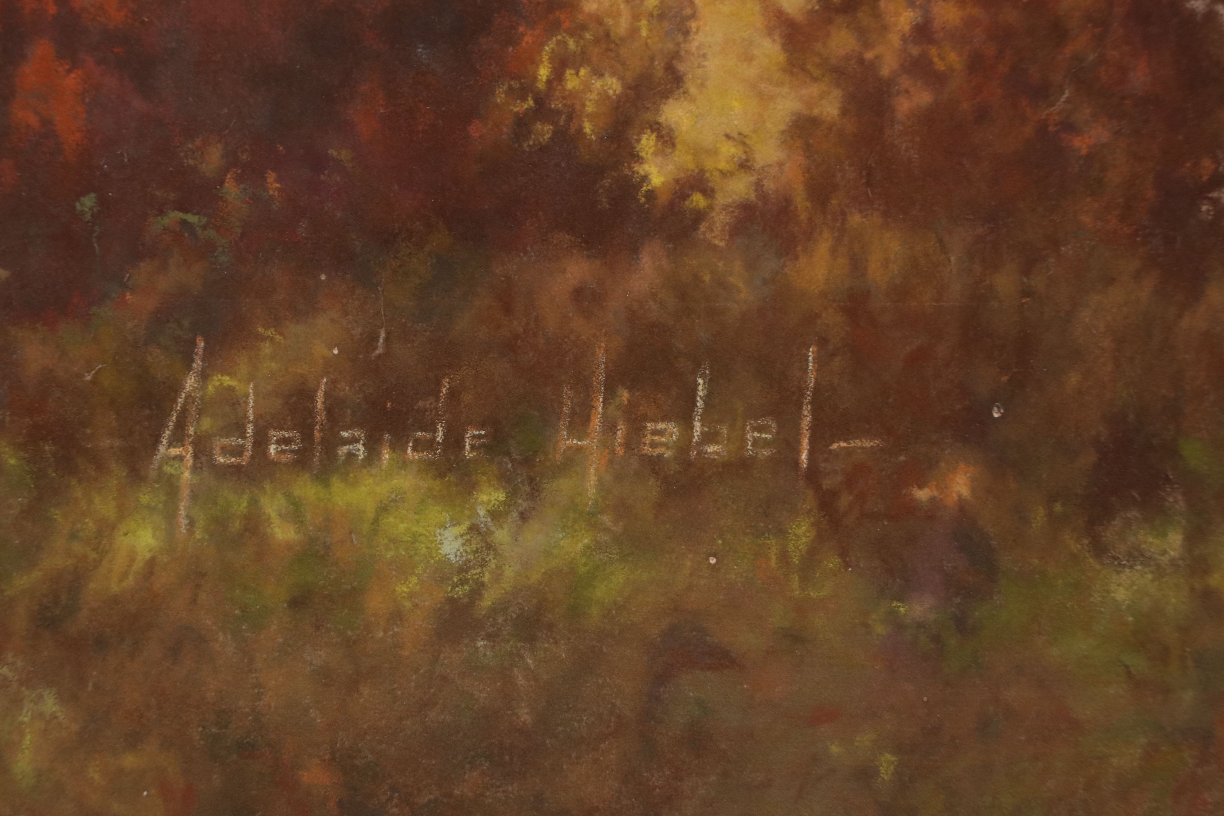 Adelaide Hiebel Large Pastel "In the Land of Plenty," Circa 1930