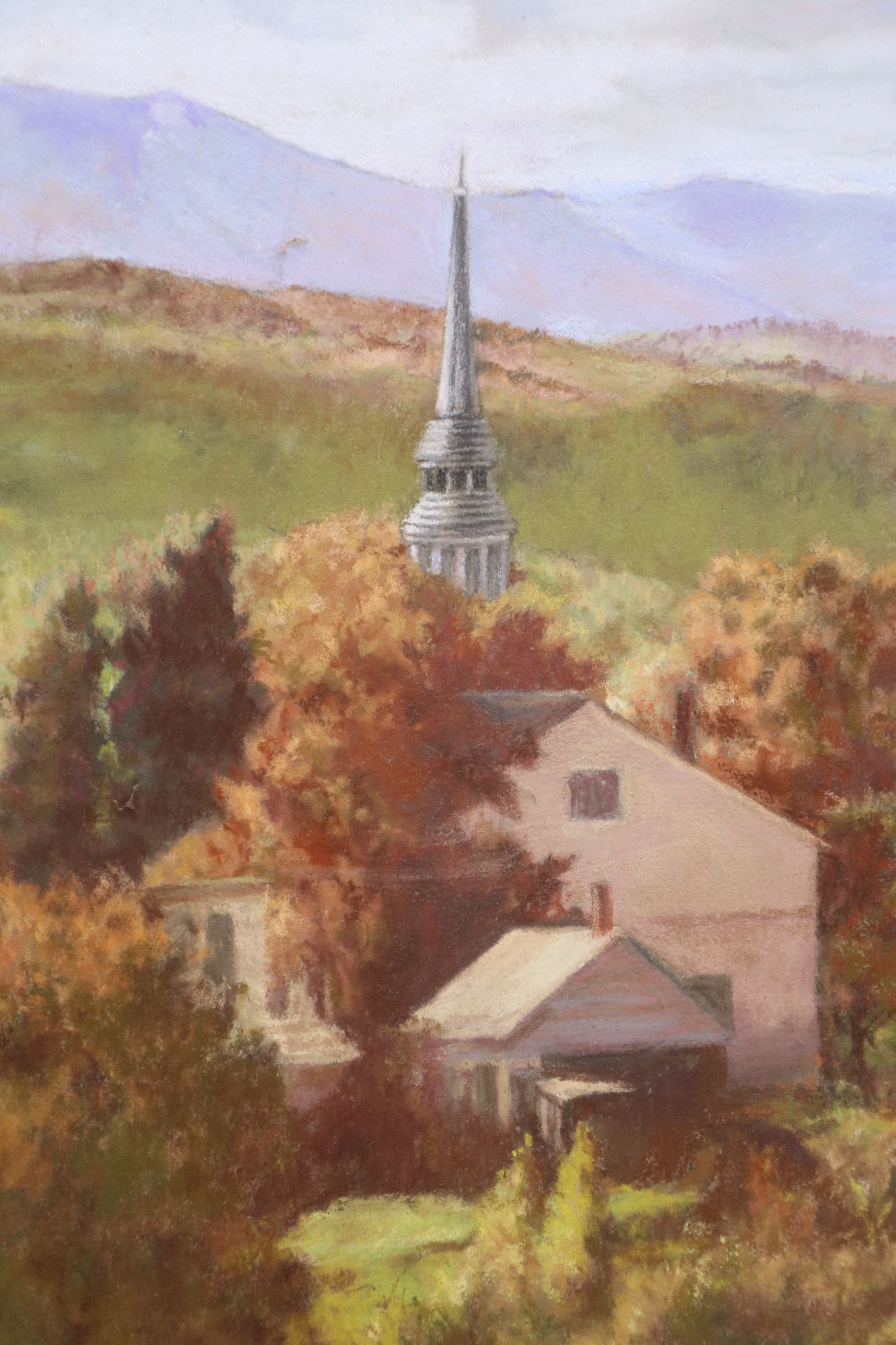 Adelaide Hiebel Large Pastel "In the Land of Plenty," Circa 1930