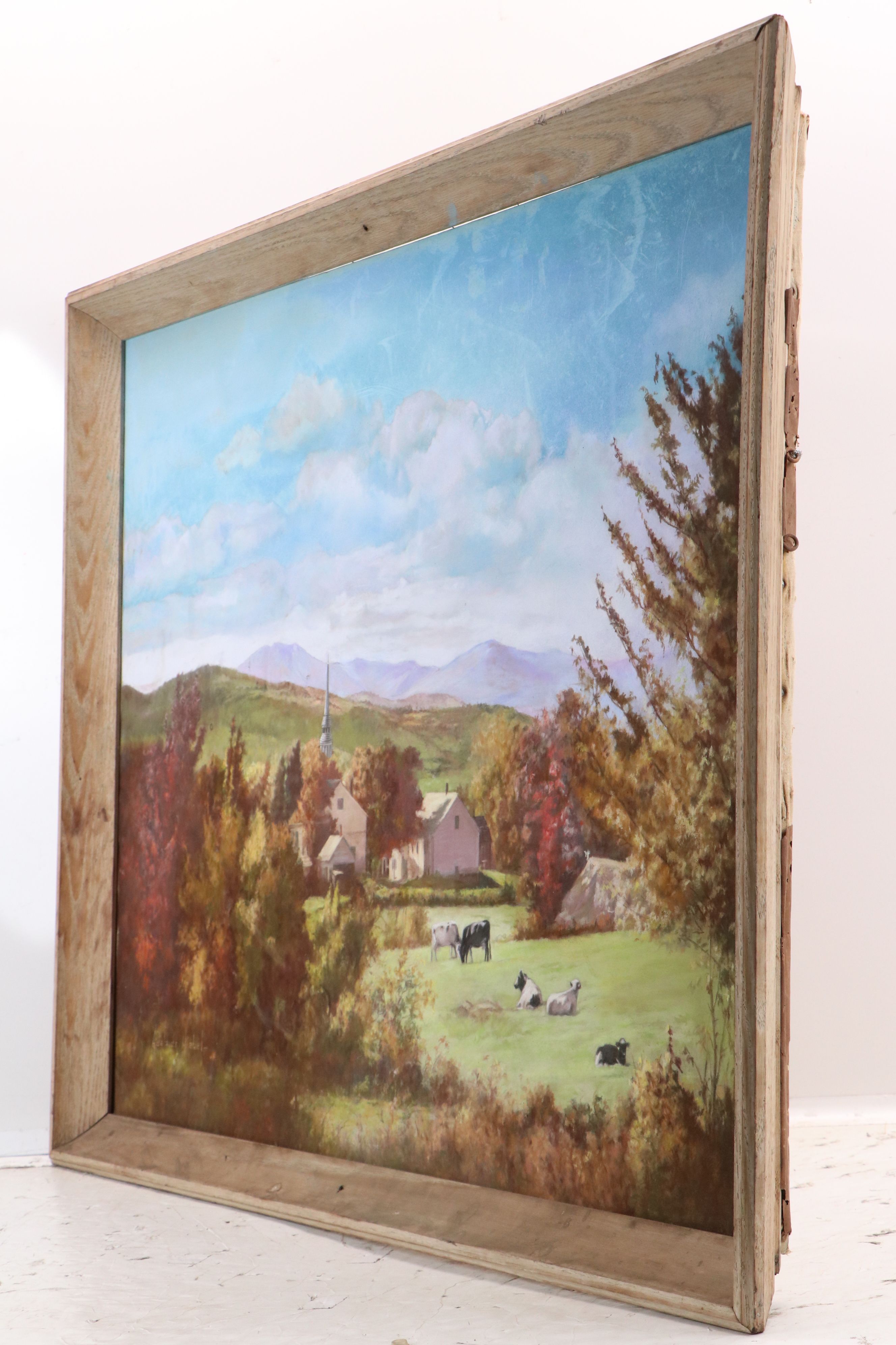 Adelaide Hiebel Large Pastel "In the Land of Plenty," Circa 1930