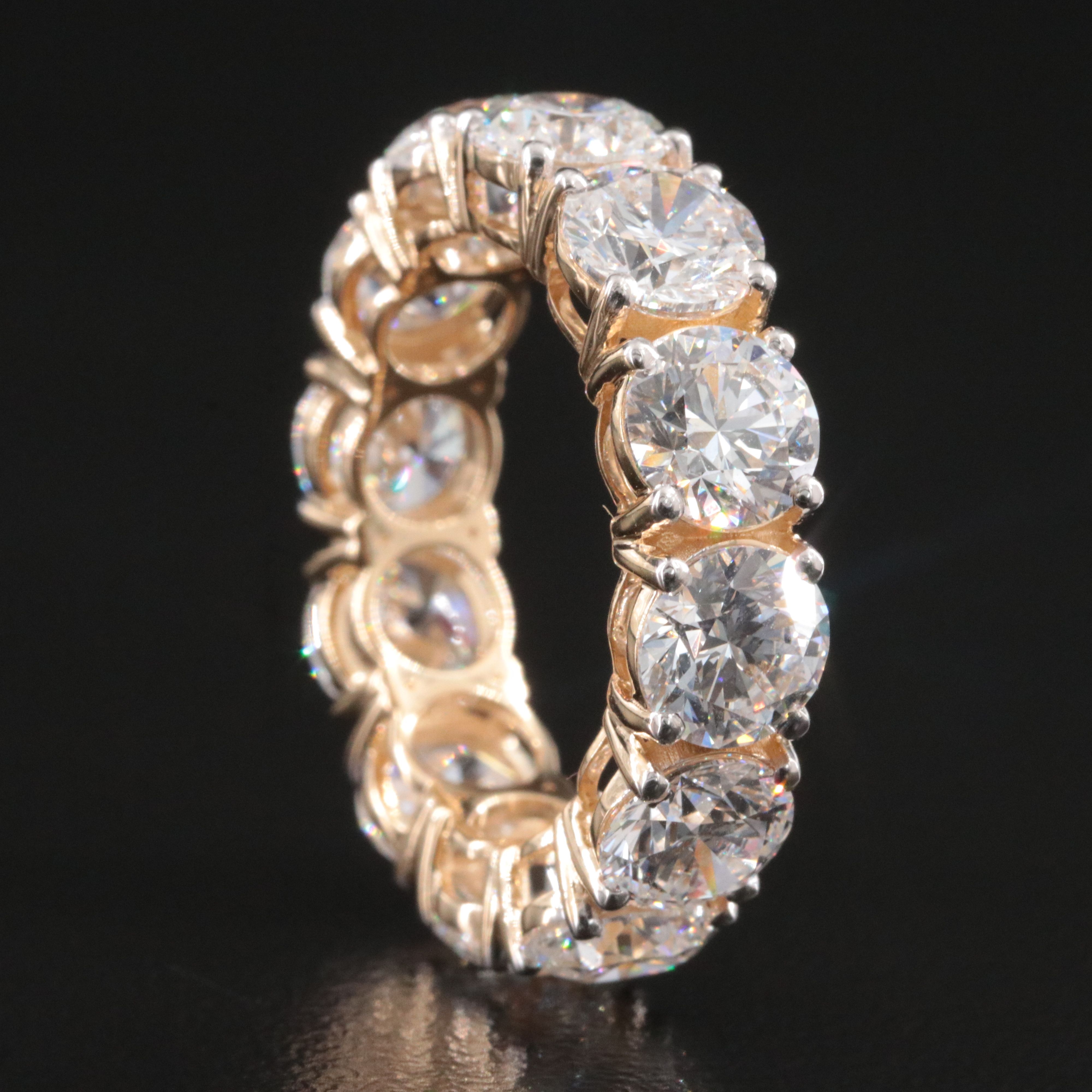 14K 8.67 CTW Lab Grown Diamond Eternity Band