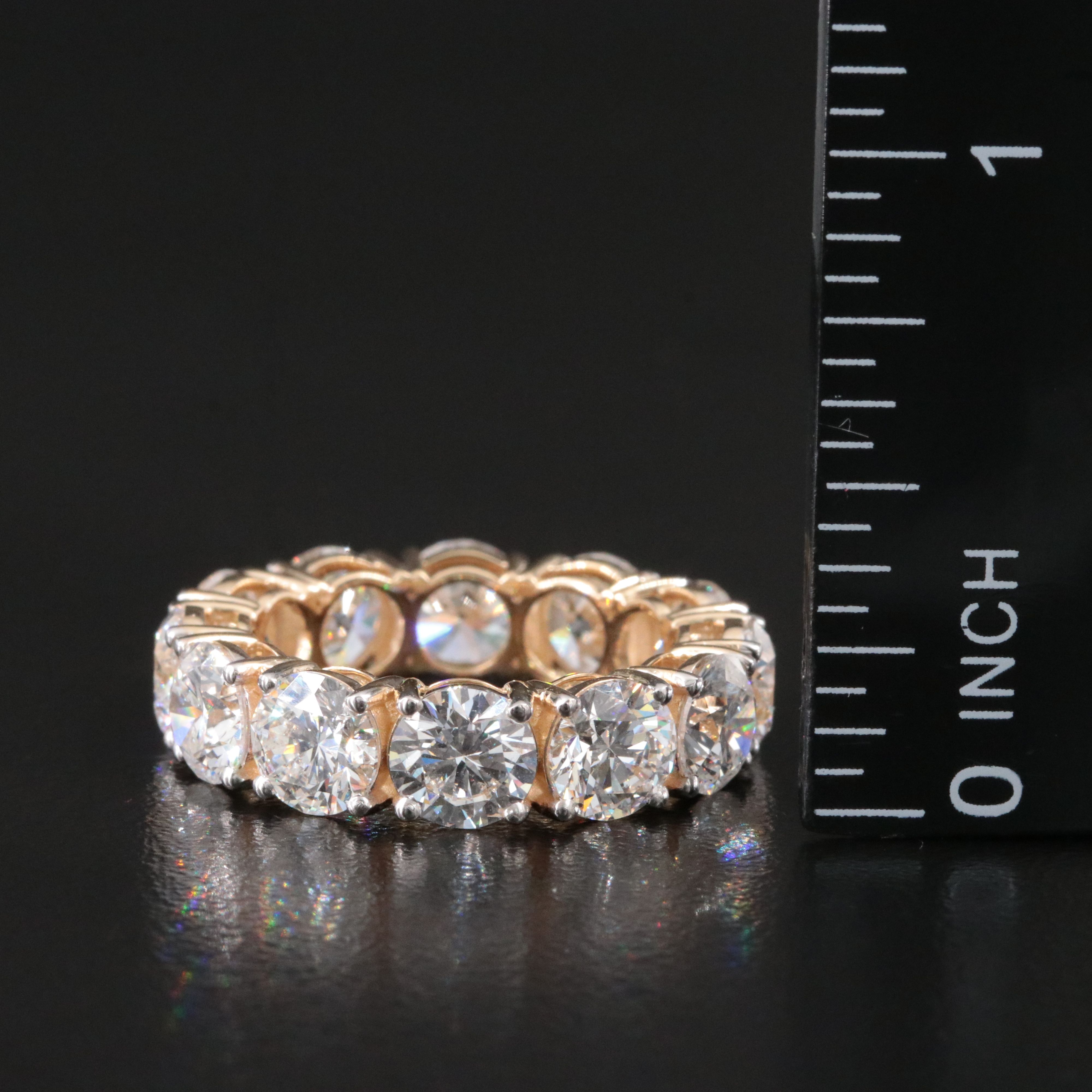 14K 8.67 CTW Lab Grown Diamond Eternity Band