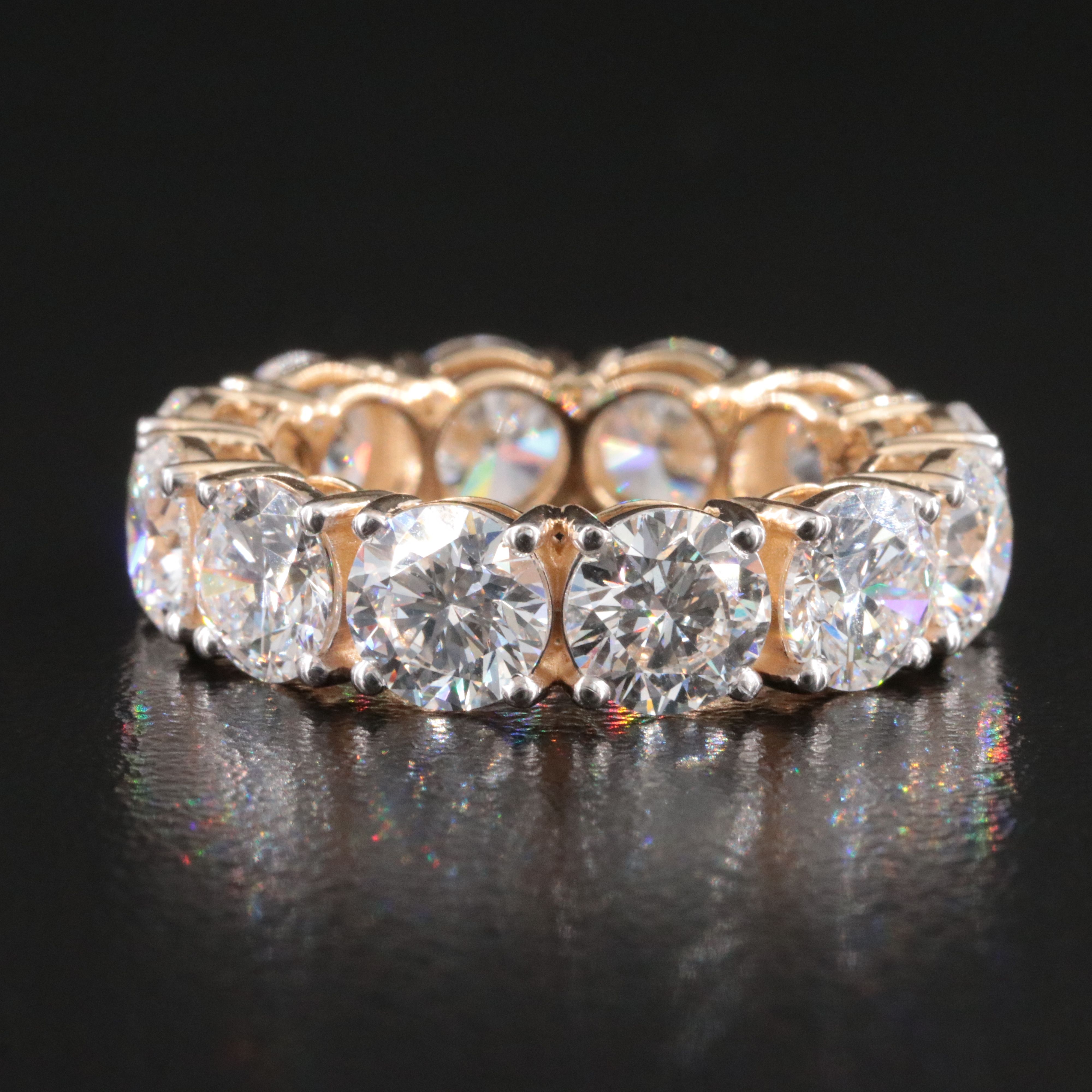 14K 8.67 CTW Lab Grown Diamond Eternity Band