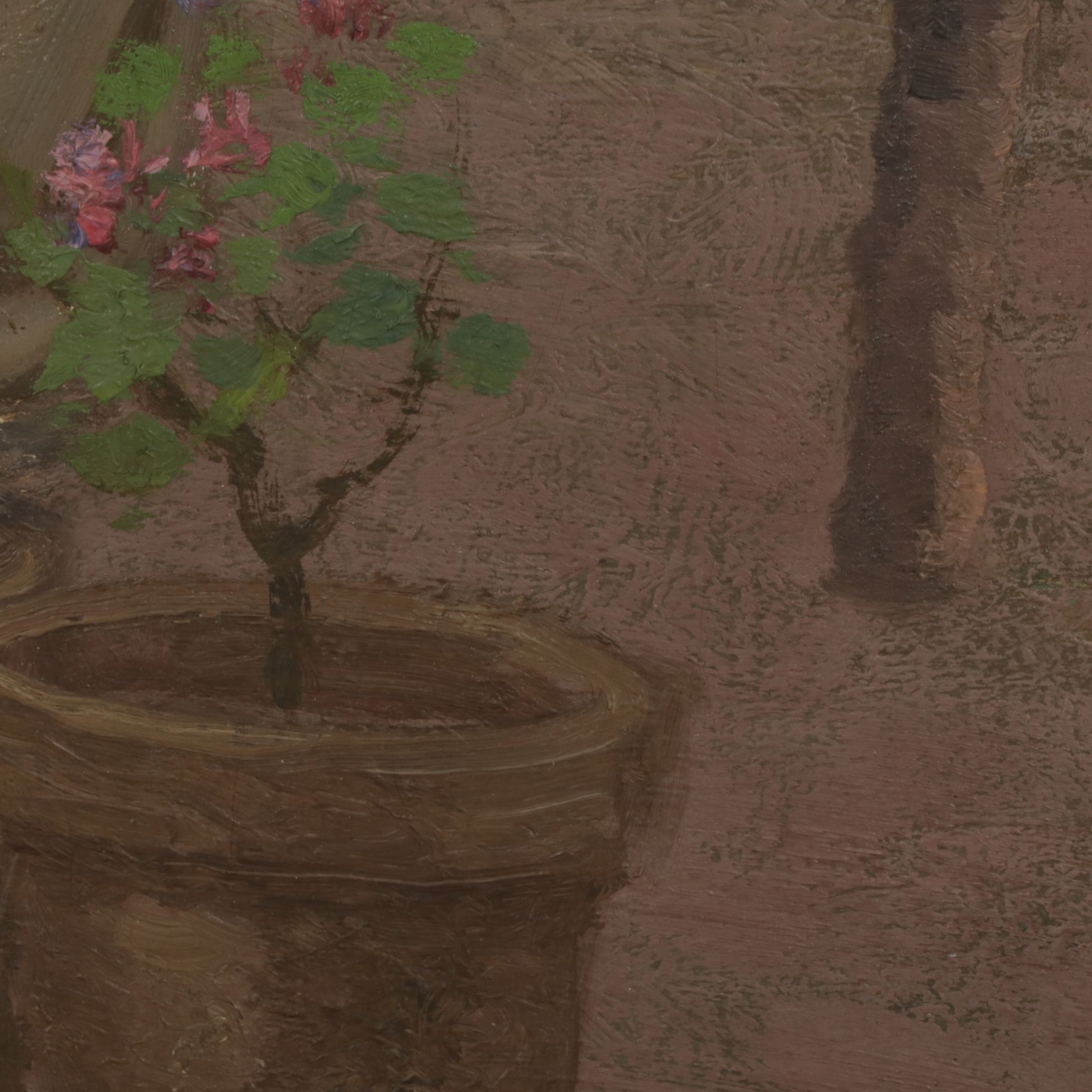 Jean Beauduin Portrait Oil Painting "Woman Seated in Garden"