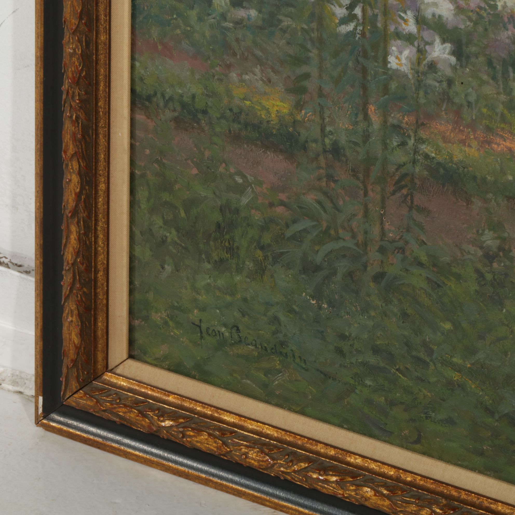 Jean Beauduin Portrait Oil Painting "Woman Seated in Garden"