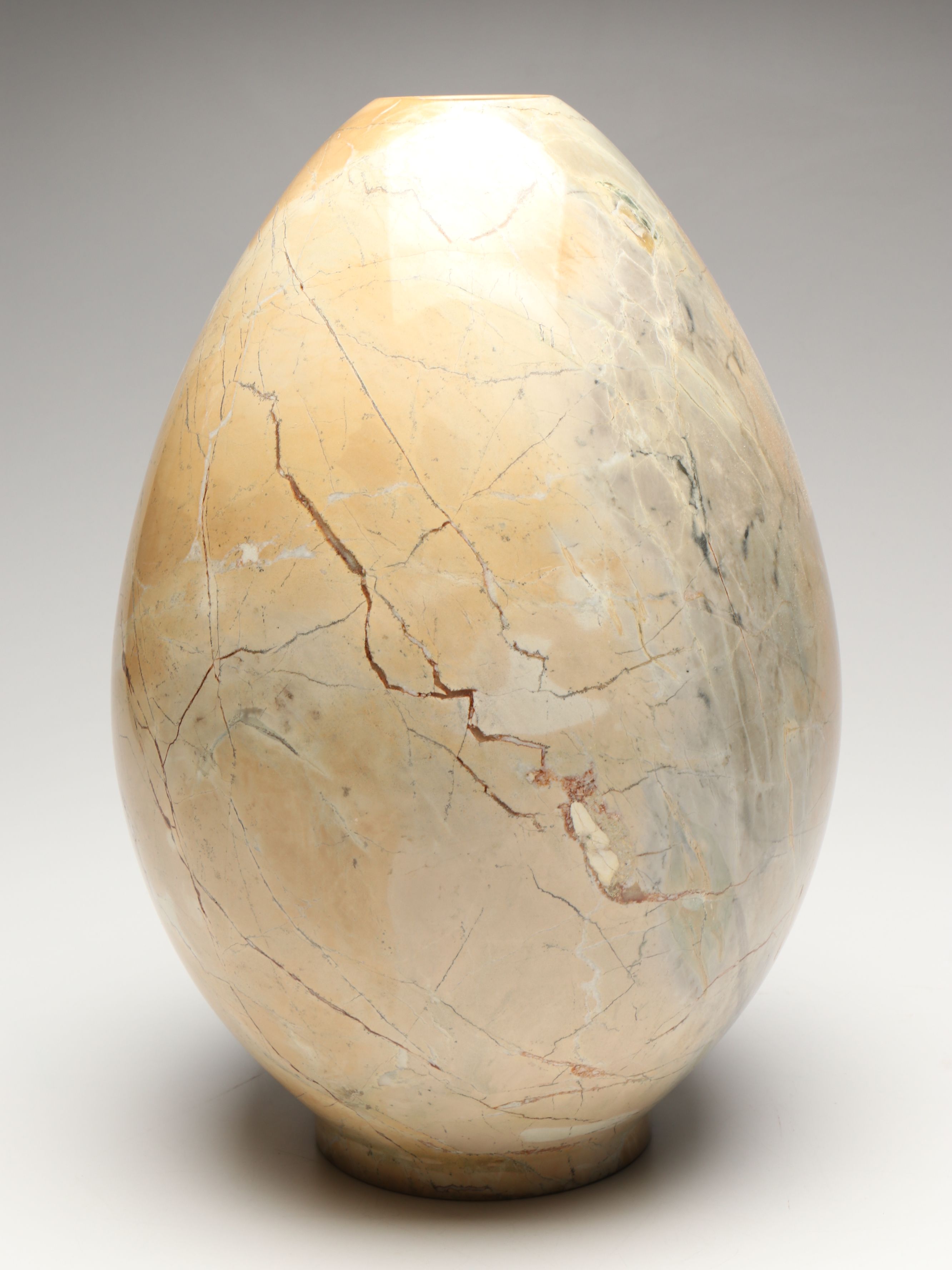 Polished Marble Egg Vase