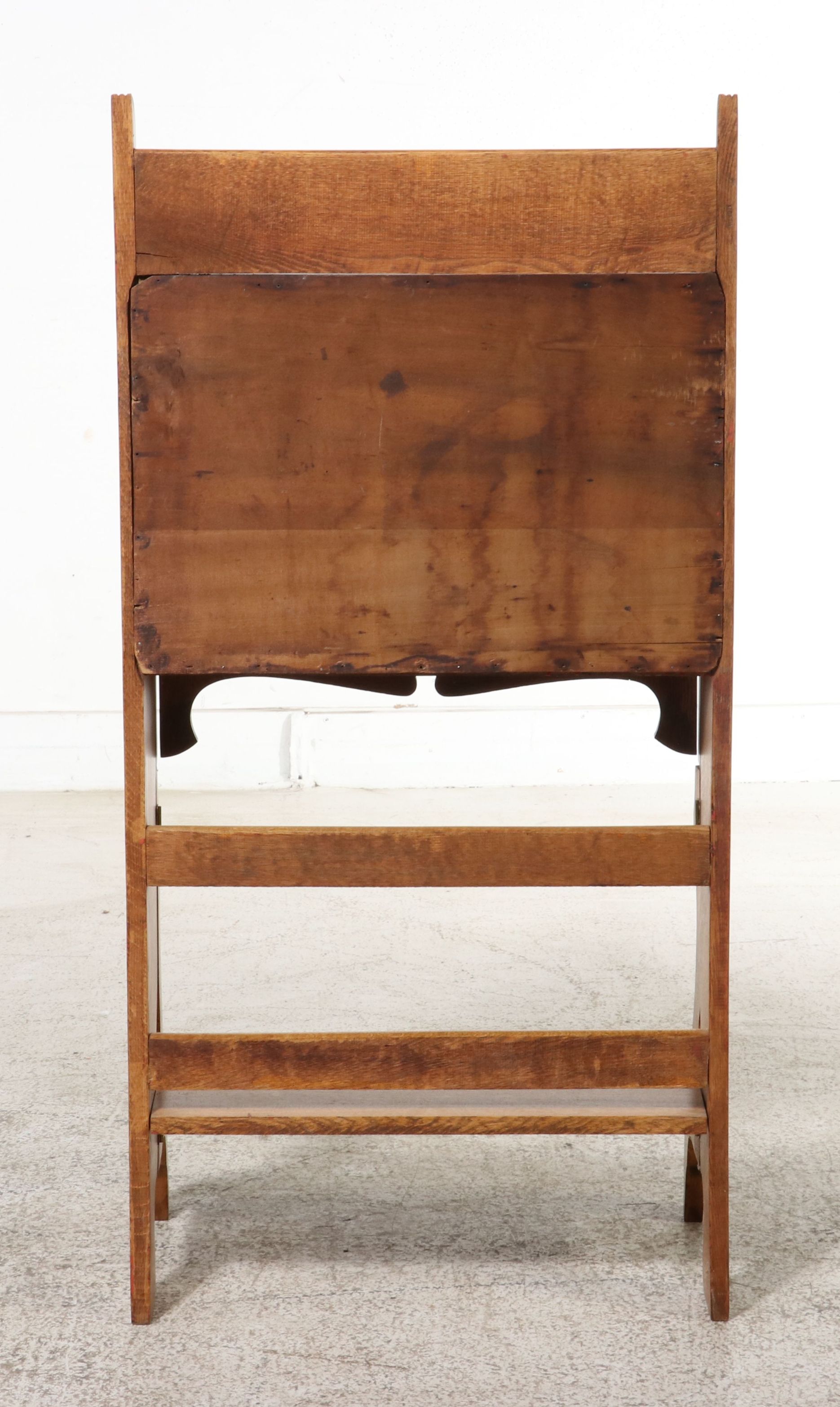 Late Victorian American Golden Oak Drop-Front Secretary Desk, Early 20th Century