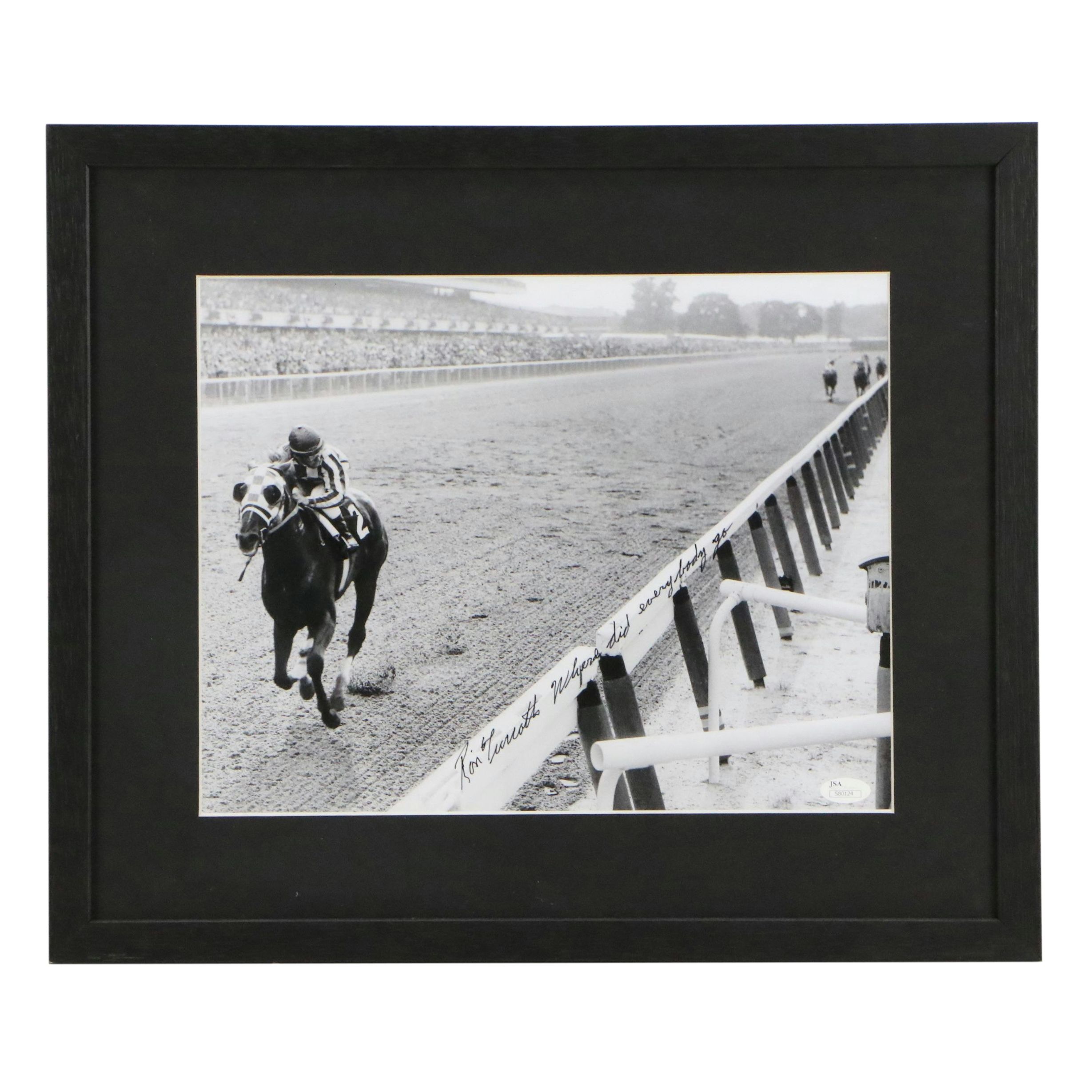 Ron Turcotte Signed Giclée of Secretariat, 21st Century