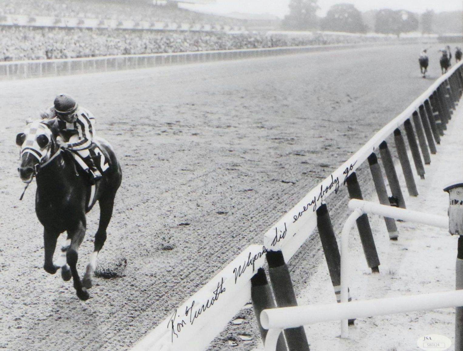 Ron Turcotte Signed Giclée of Secretariat, 21st Century