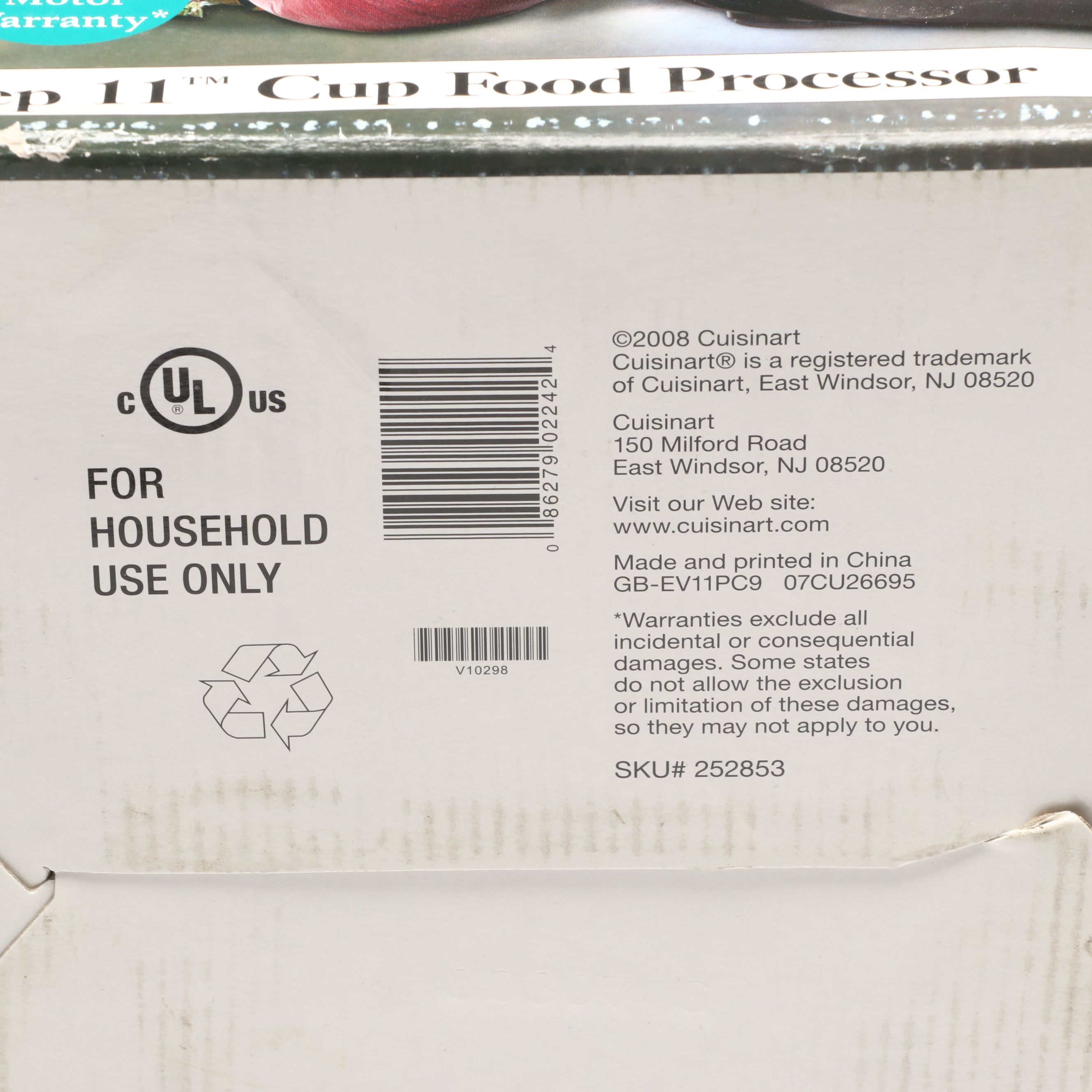 Cuisinart Custom Prep 11-Cup Food Processor and Accessories