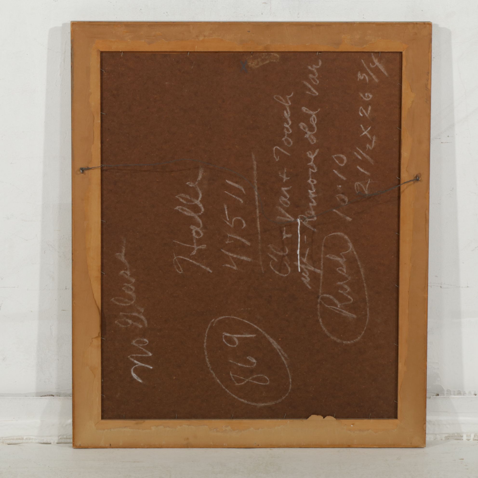 Continental European Harbor Scene Oil Painting, Late 19th Century