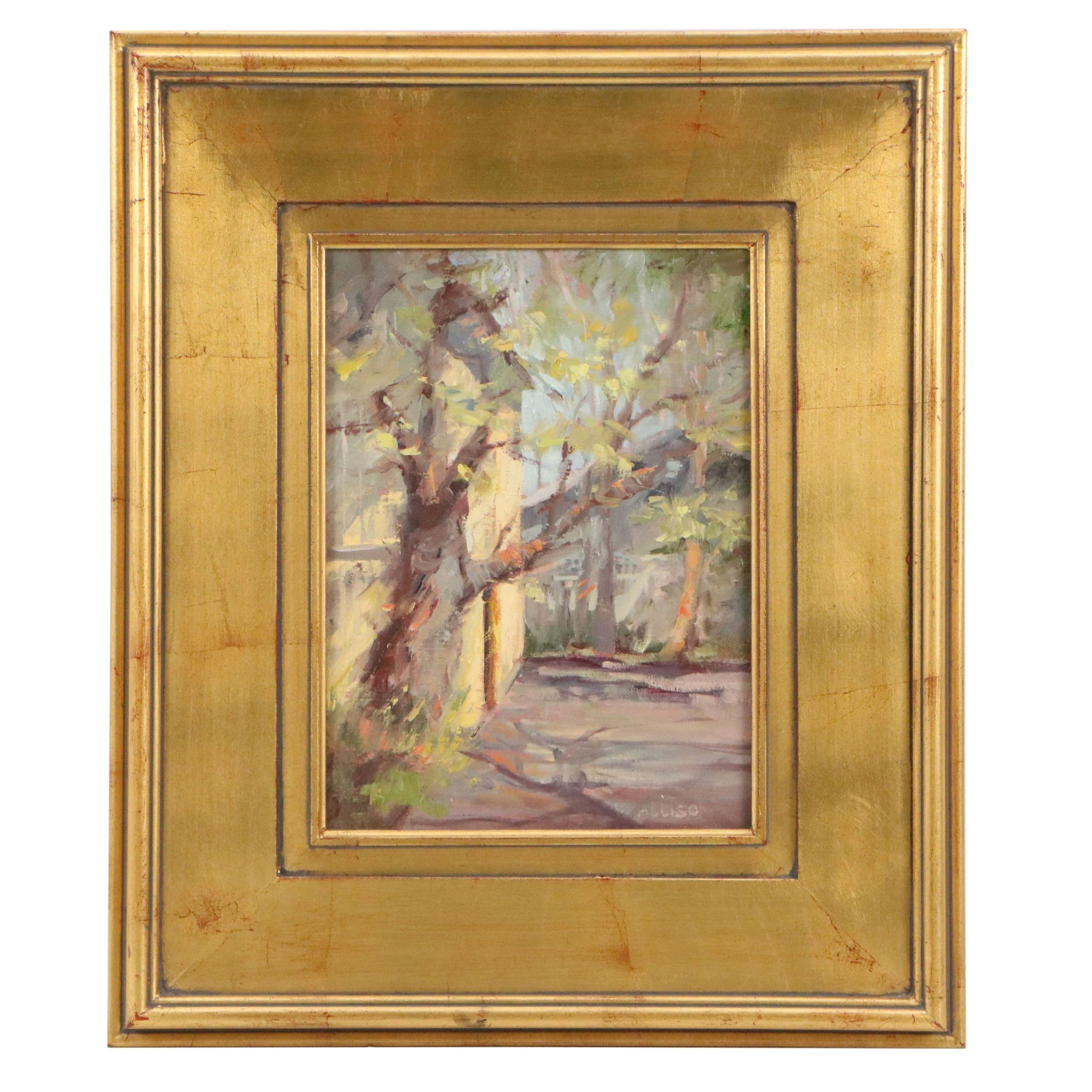 Alice S. Allison Oil Painting "Arlene's Yellow Barn"