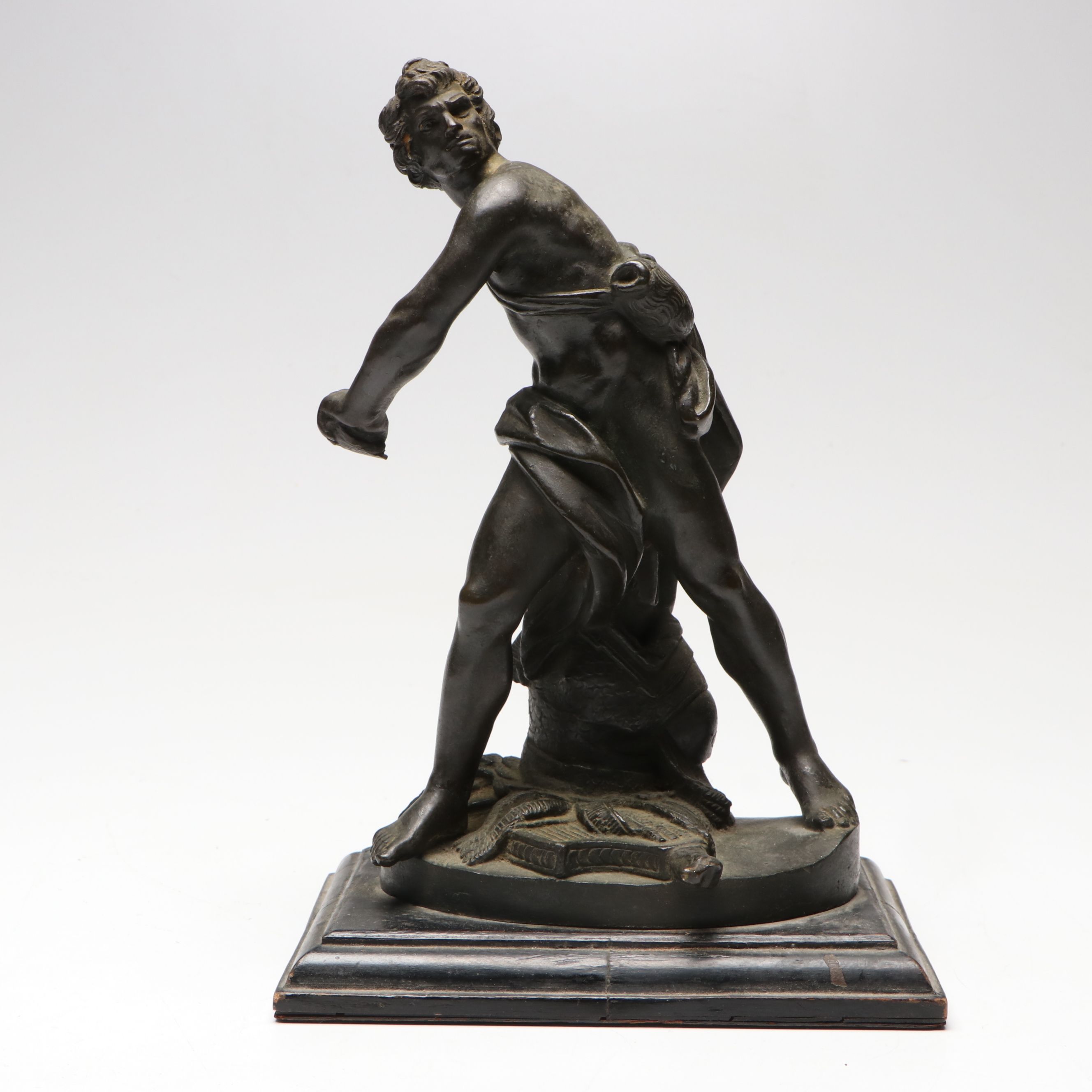 After Gian Lorenzo Bernini "David" Bronze Finish Sculpture