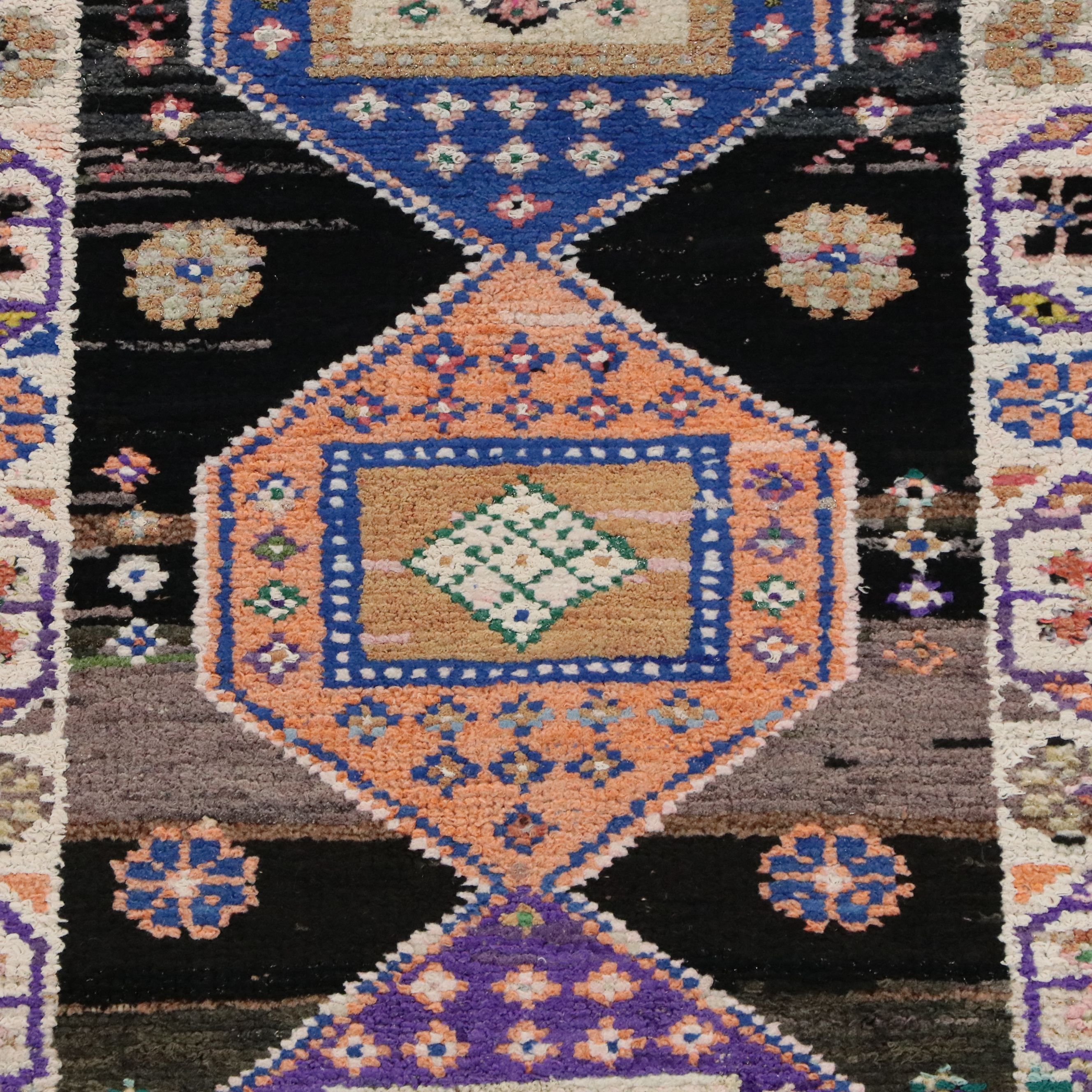 2'7 x 12'4 Hand-Knotted Turkish Anatolian Carpet Runner