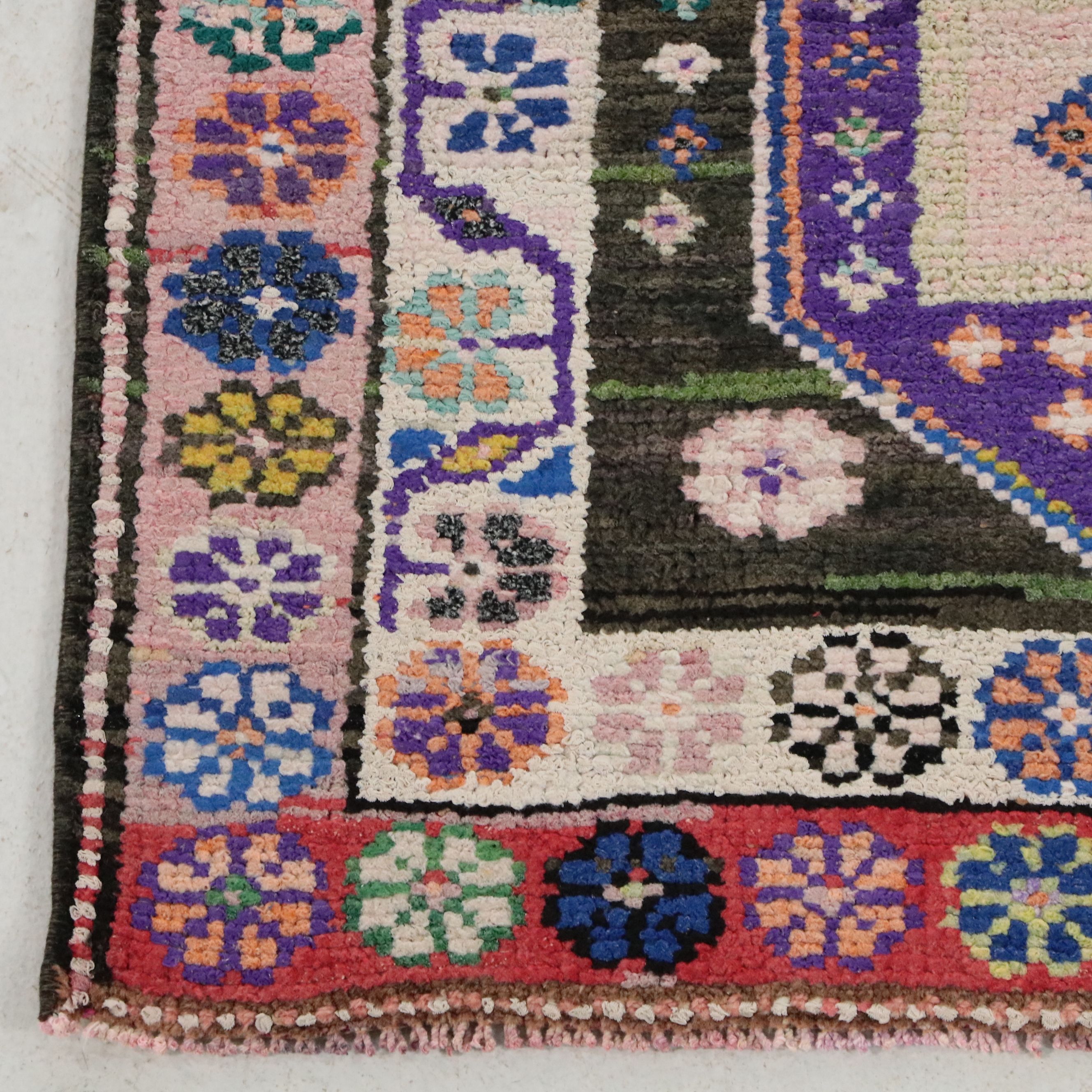 2'7 x 12'4 Hand-Knotted Turkish Anatolian Carpet Runner