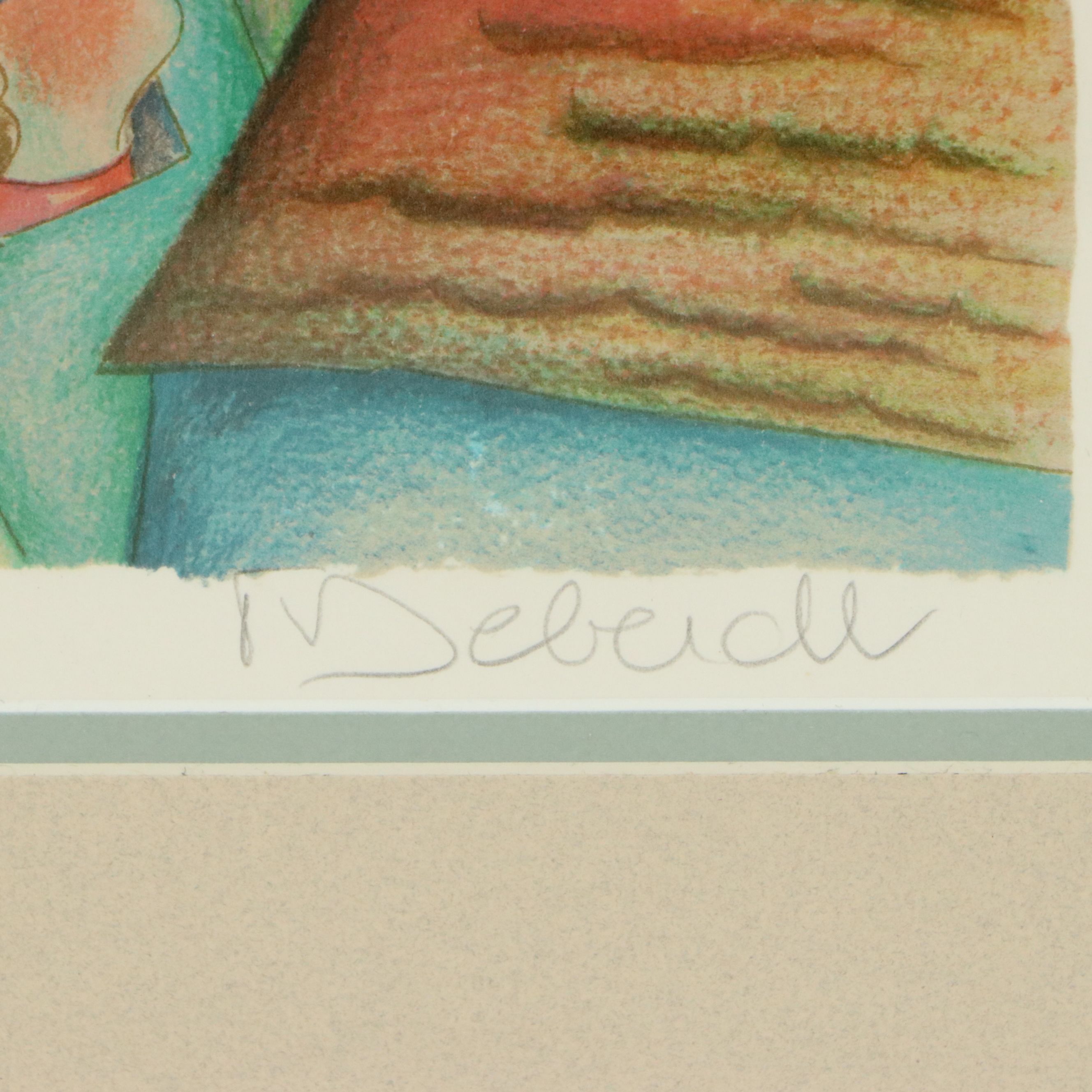 Françoise Deberdt Lithograph "Envol," 1985