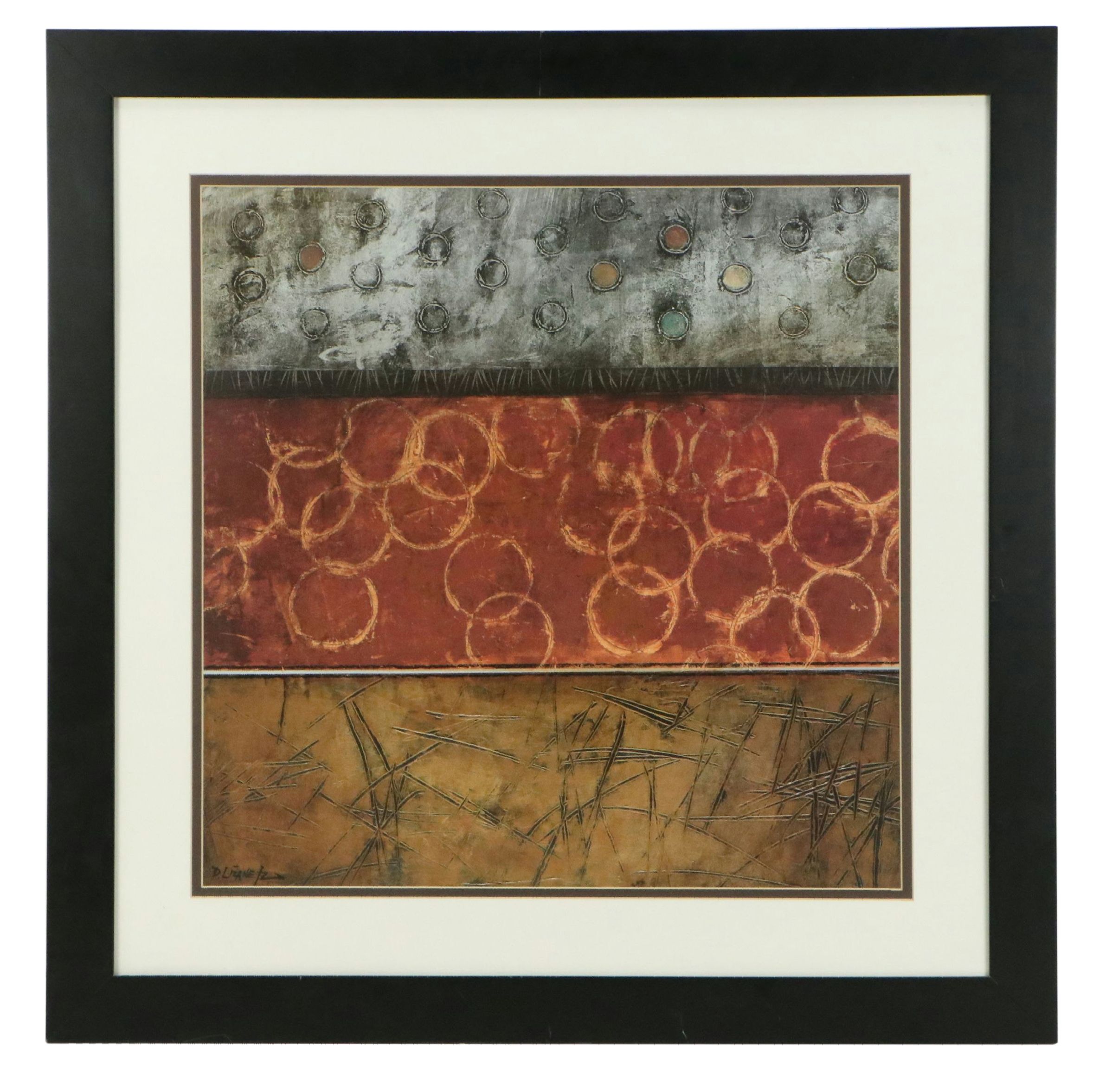 Abstract Offset Lithograph After David Lizanetz, 21st Century